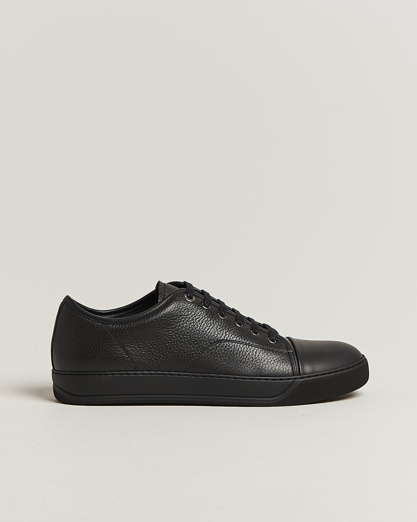 Herre | Sneakers | Lanvin | DBB1 Grain Leather Cap Toe Sneaker Black