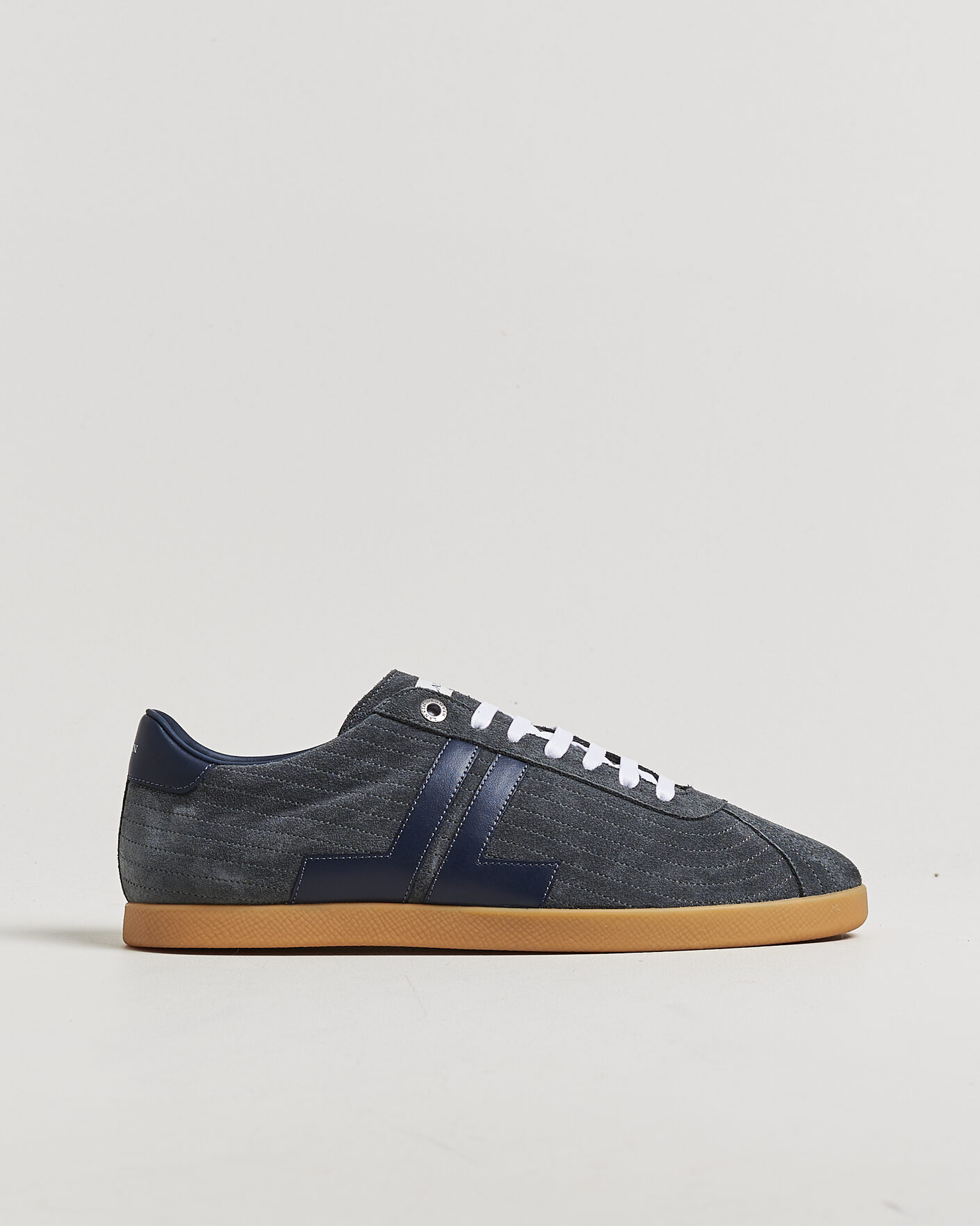 Herre | Sneakers | Lanvin | Glen Leather Sneakers Grey/Navy