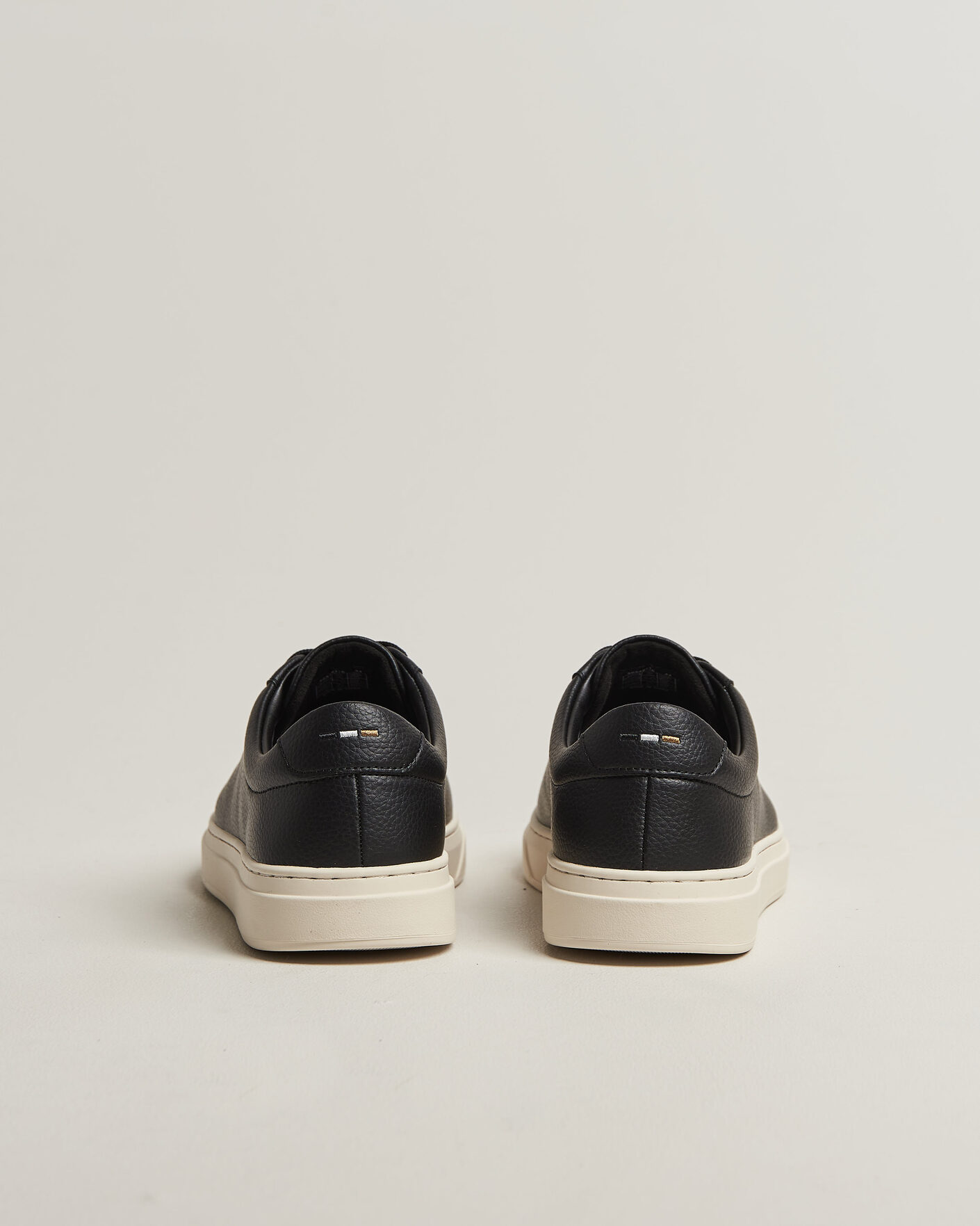 Herre | Sneakers | BOSS BLACK | Kieran Grained Leather Sneaker Black