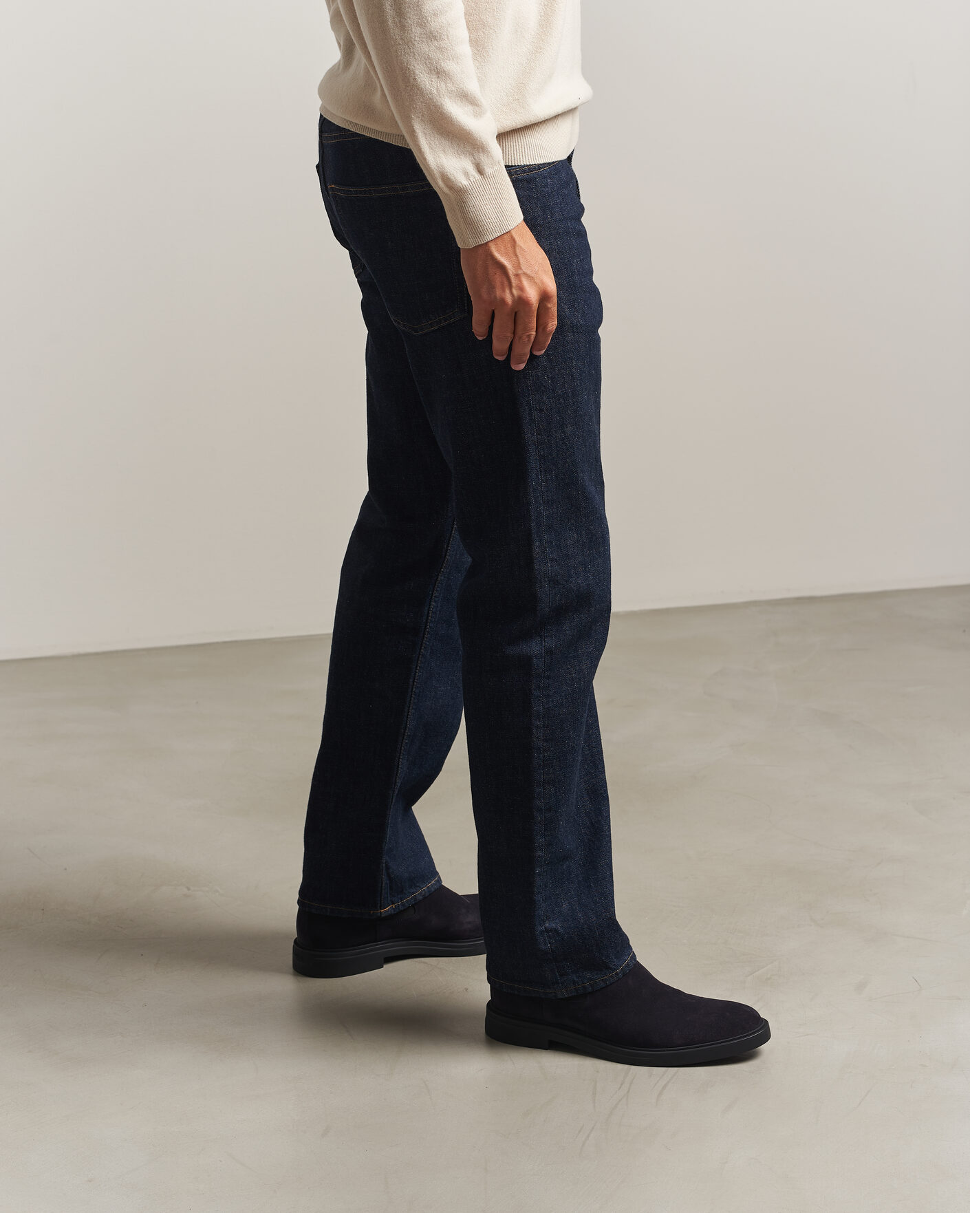 Herre | Støvler | BOSS BLACK | Calev Suede Chelsea Boot Dark Blue