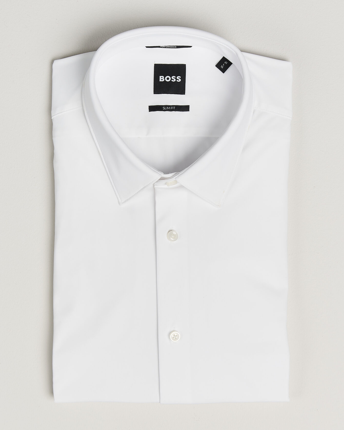 Herre | Skjorter | BOSS BLACK | Hank 4-Way Stretch Shirt White