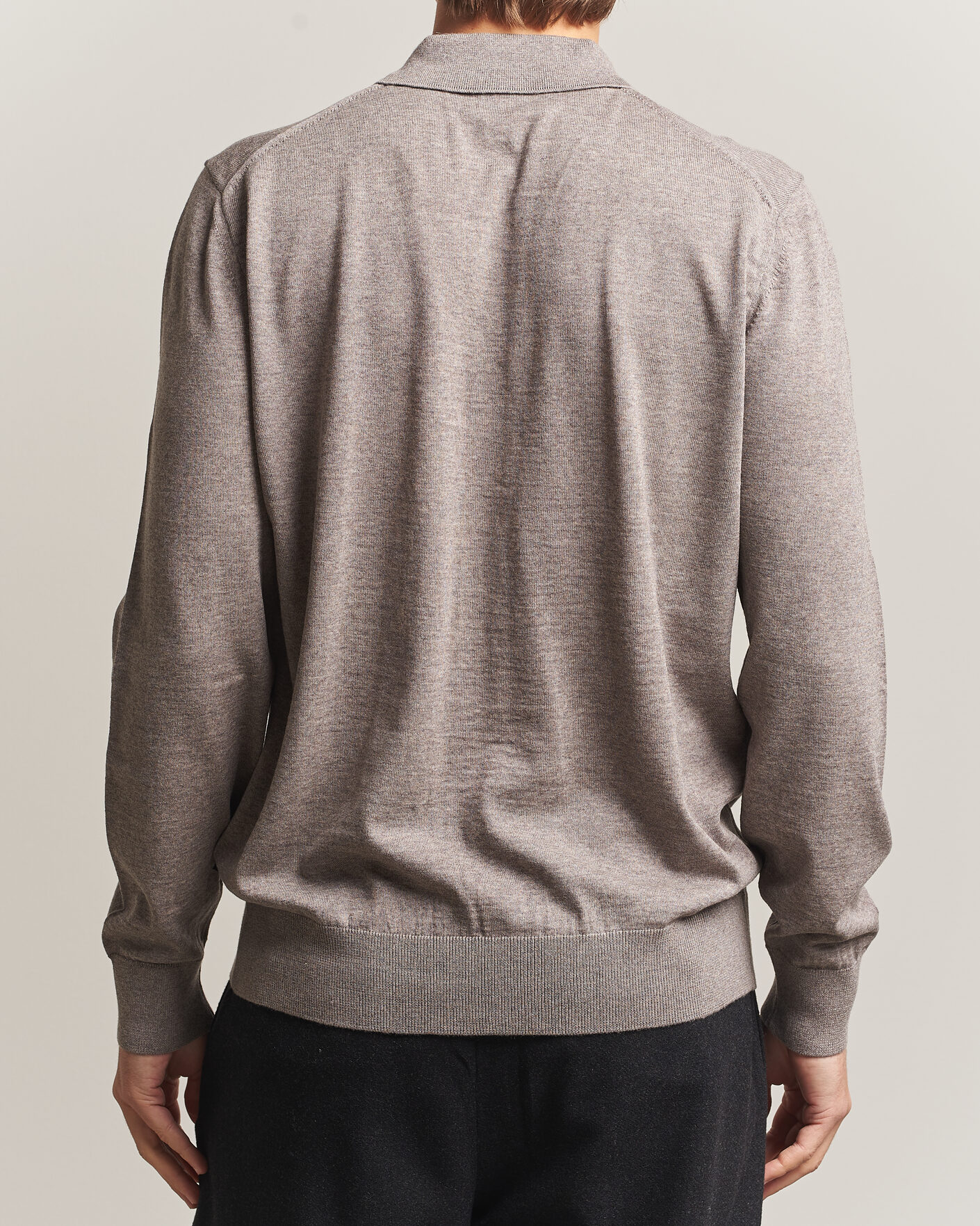 Herre | Trøjer | BOSS BLACK | Helbert Merino Knitted Cardigan Open Brown