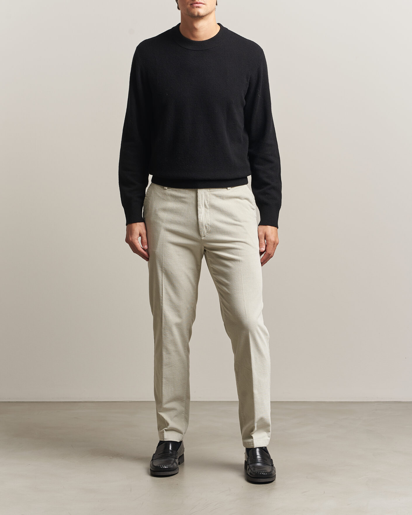 Herre | Bukser | BOSS BLACK | Kane Structured Cotton Chino Open White