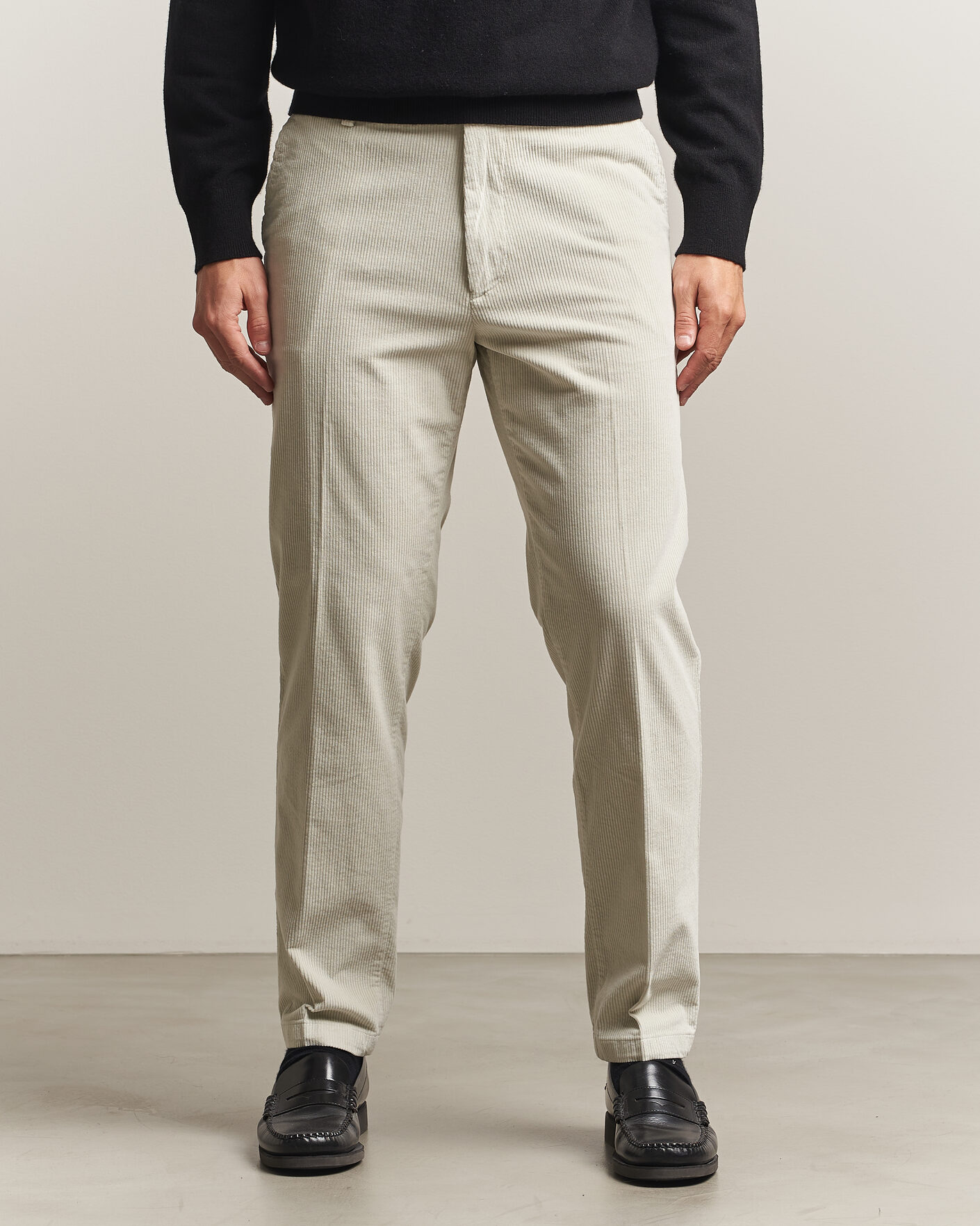 Herre | Bukser | BOSS BLACK | Kane Structured Cotton Chino Open White