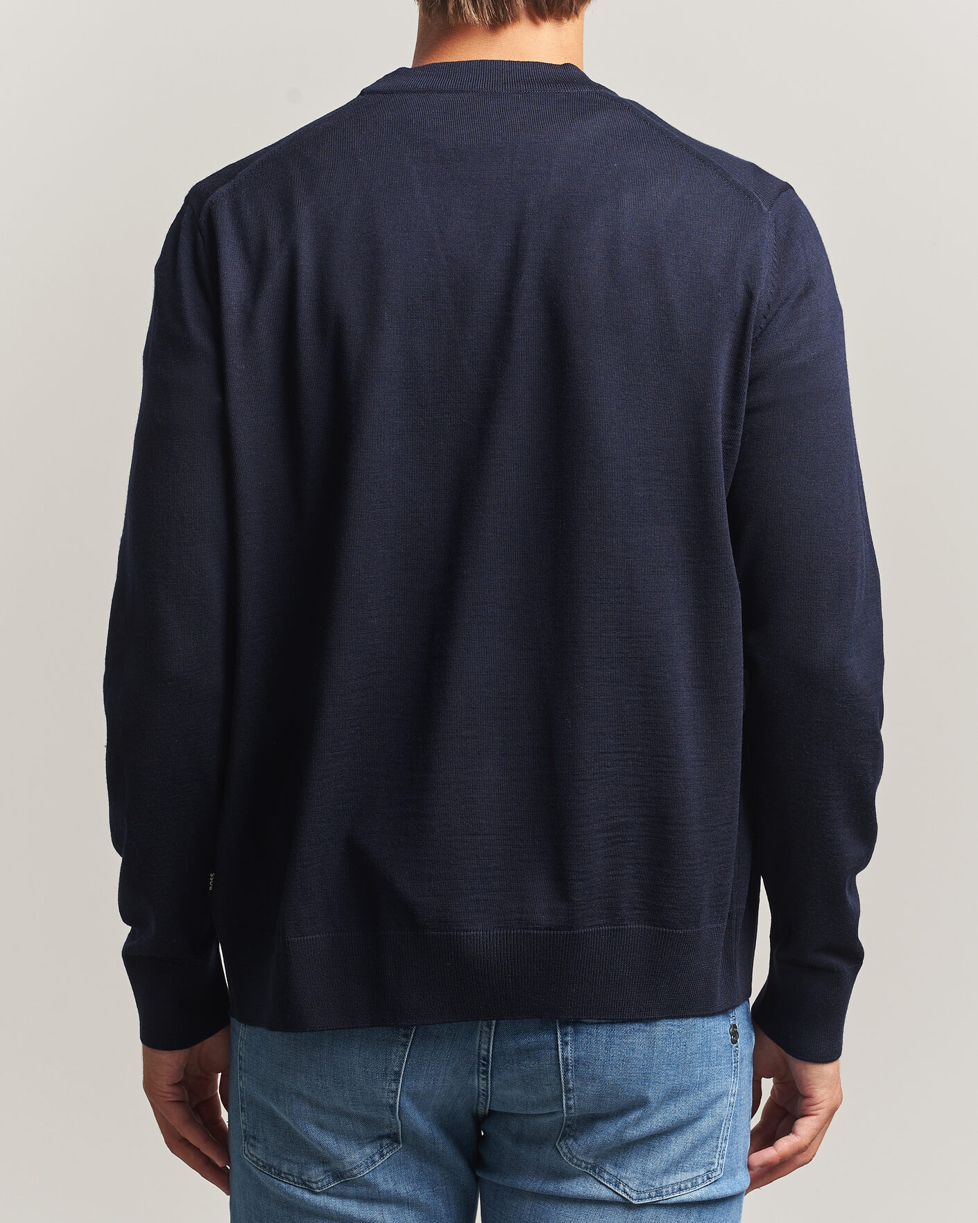 Herre | Trøjer | BOSS BLACK | Mardon Wool Cardigan Dark Blue