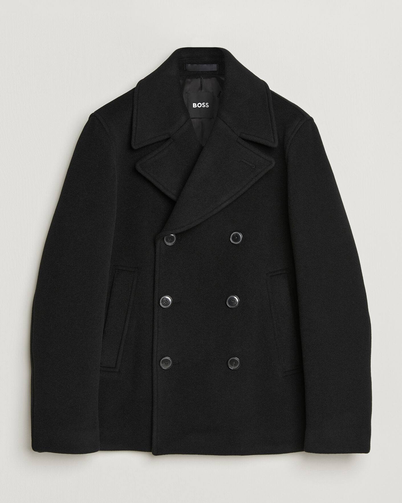 Herre | Jakker | BOSS BLACK | Hyde Wool Peacoat Black