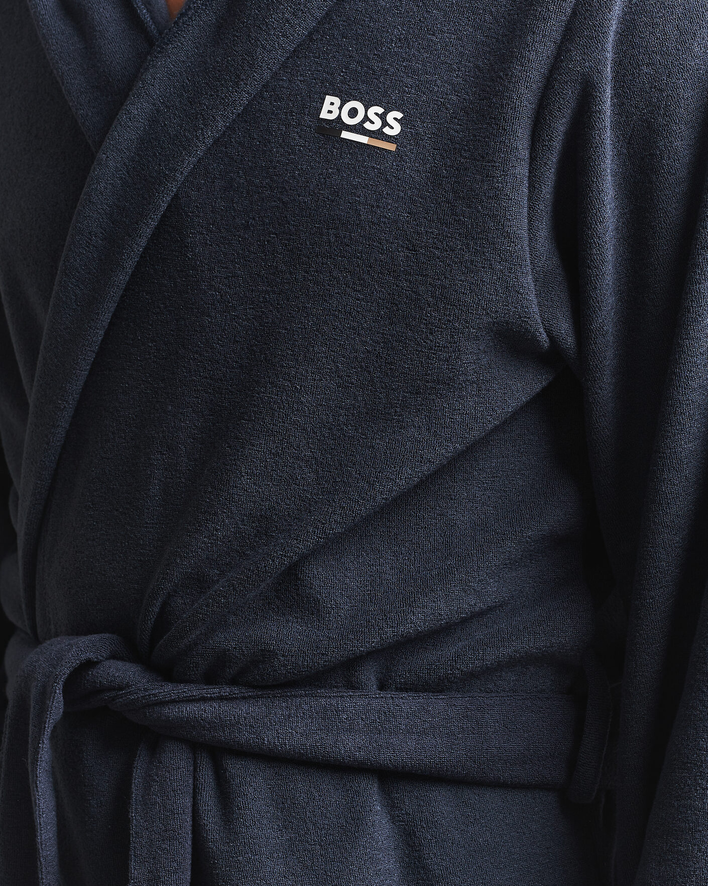 Herre | Pyjamas & Morgenkåber | BOSS BLACK | Terry Robe Dark Blue