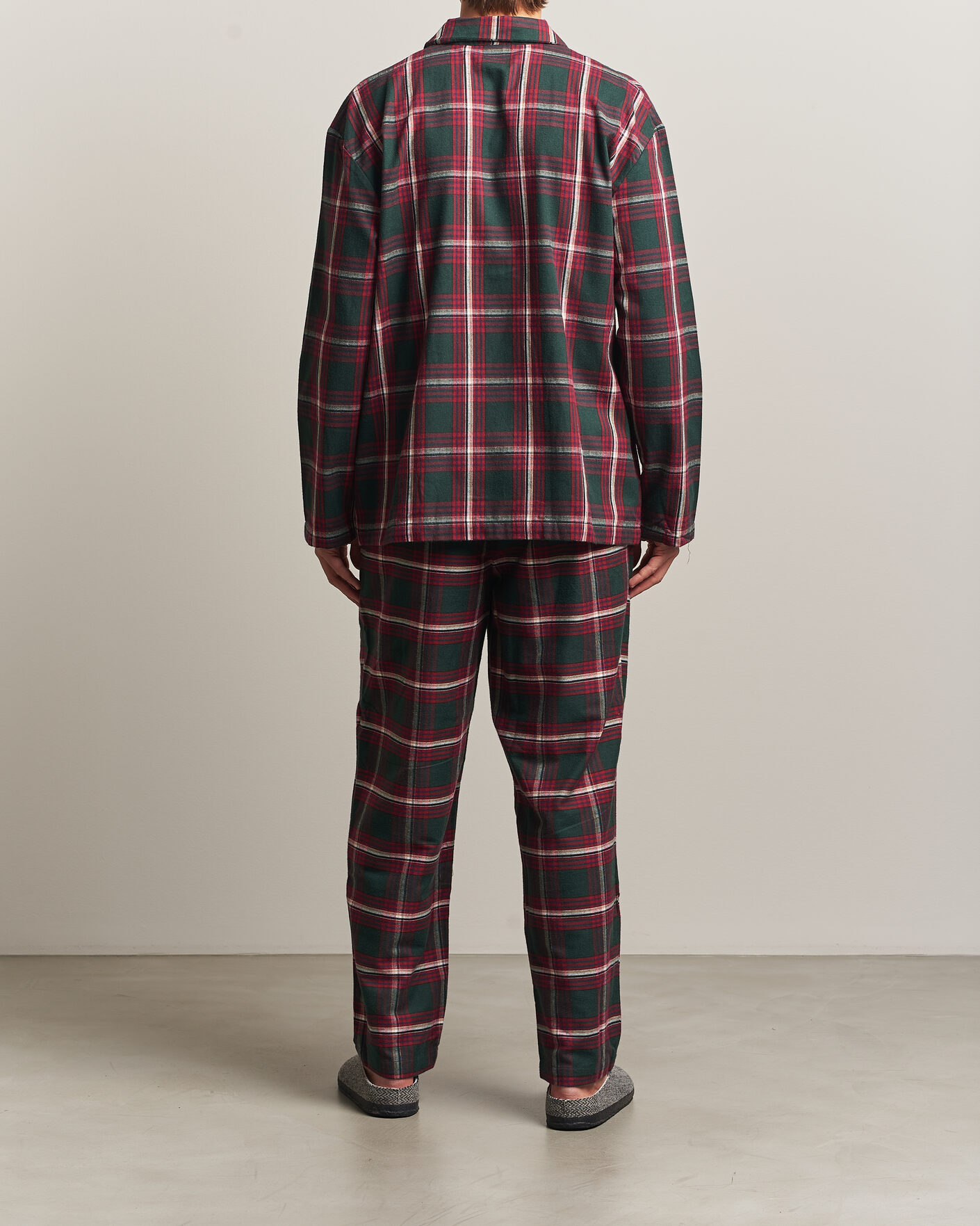 Herre | Pyjamas & Morgenkåber | BOSS BLACK | Checked Flannel Pyjama Set Open Red
