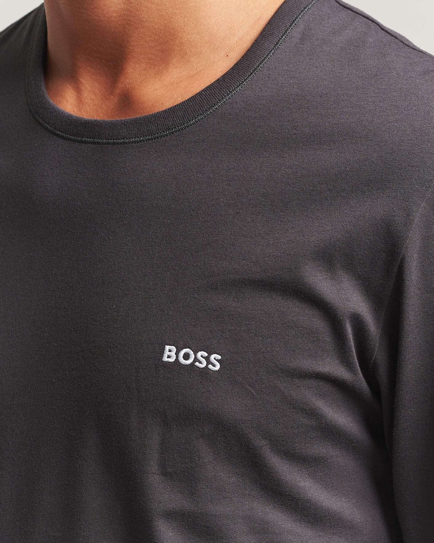 Herre | T-Shirts | BOSS BLACK | 3-Pack Long Sleeve T-Shirt Blue/Navy/Grey