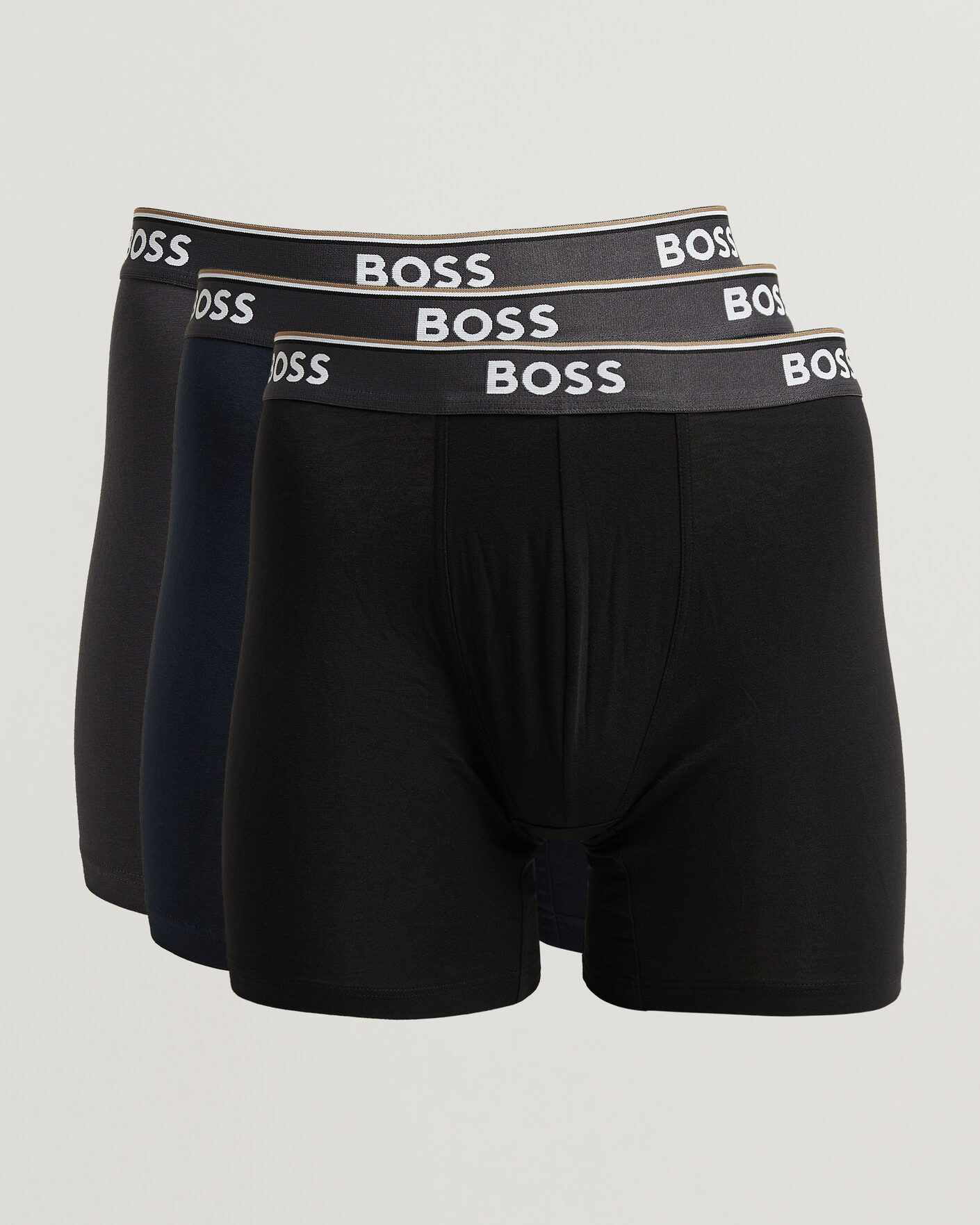 Herre | Undertøj | BOSS BLACK | 3-Pack Long Leg Boxer Black/Navy/Grey
