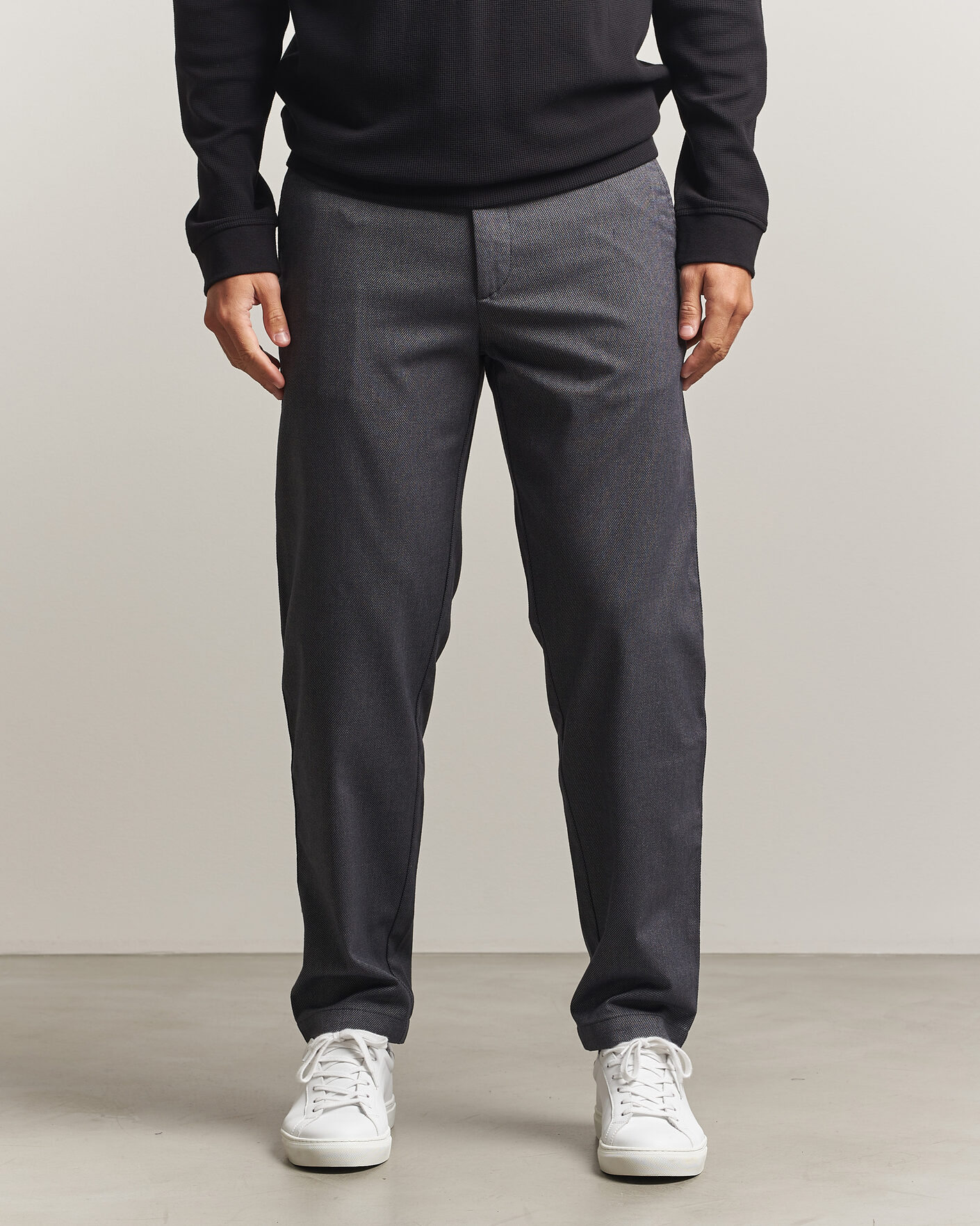 Herre | Bukser | BOSS ORANGE | Tapered Fit Drawstring Chino Dark Grey