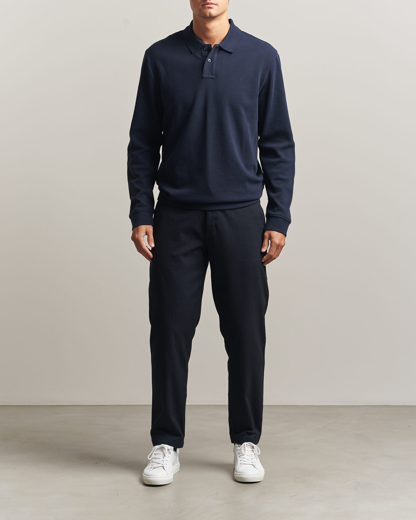 Herre | Bukser | BOSS ORANGE | Tapered Fit Drawstring Chino Dark Blue