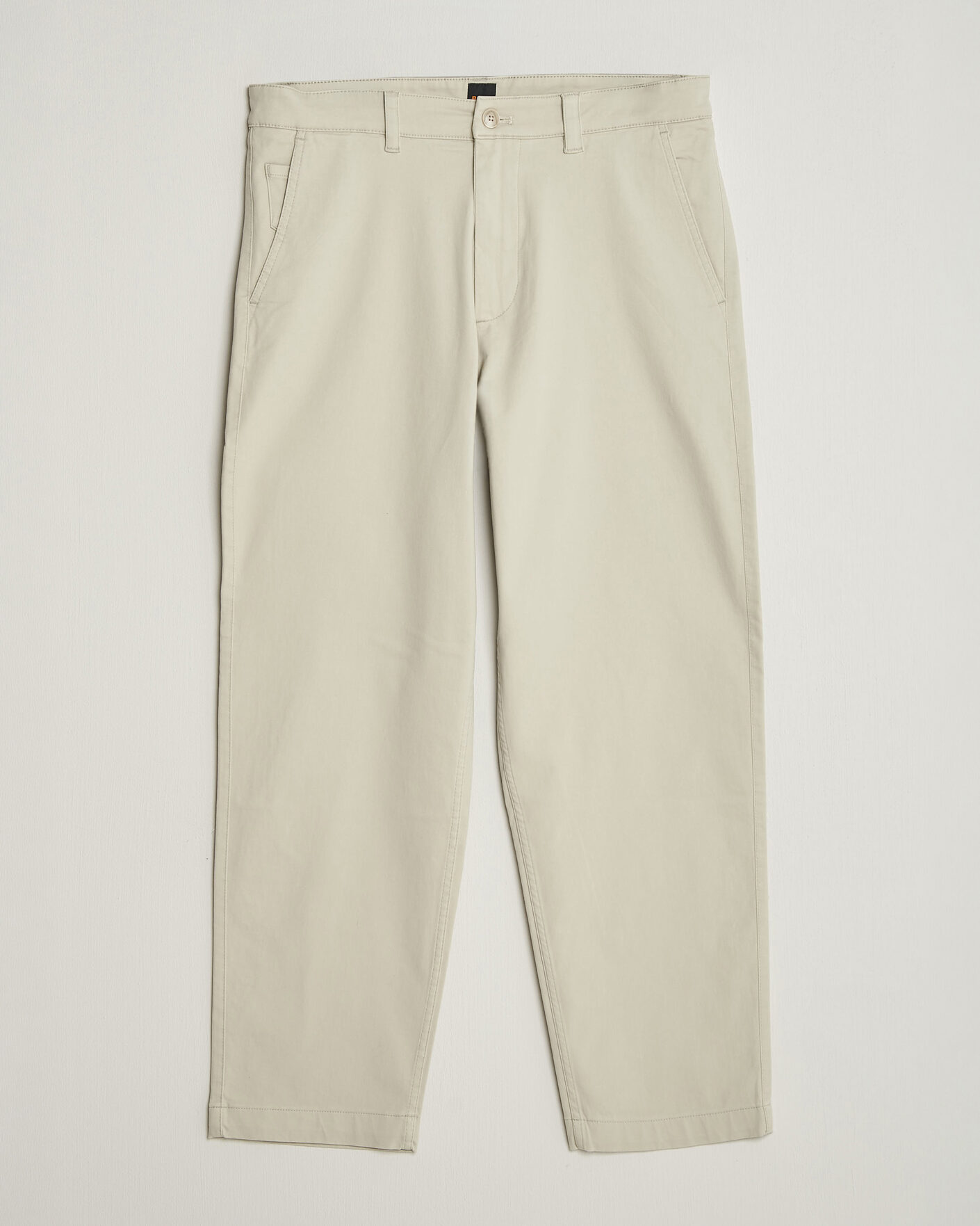 Herre | Bukser | BOSS ORANGE | Cotton Chino Light Beige