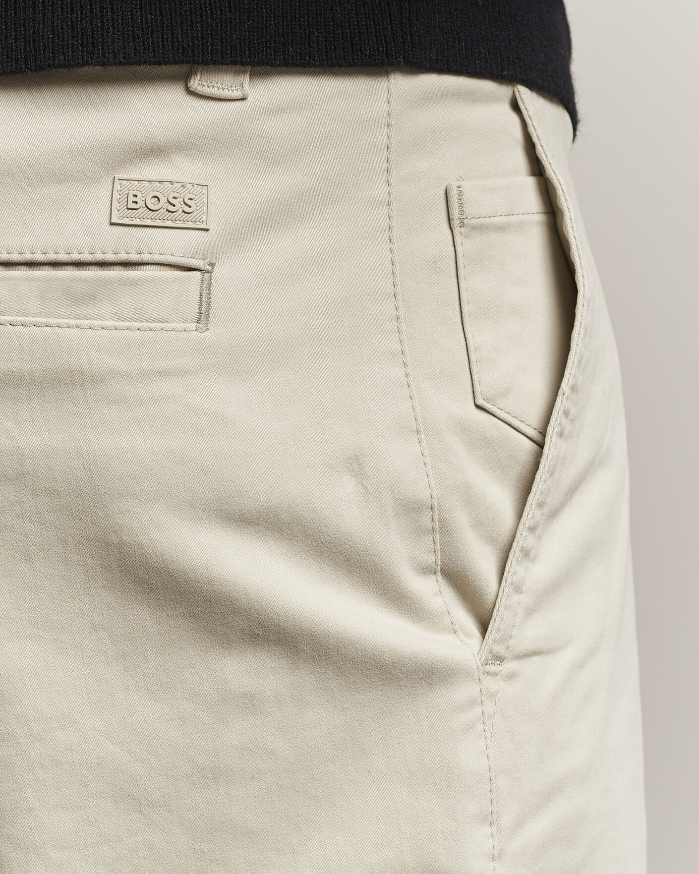 Herre | Bukser | BOSS ORANGE | Cotton Chino Light Beige
