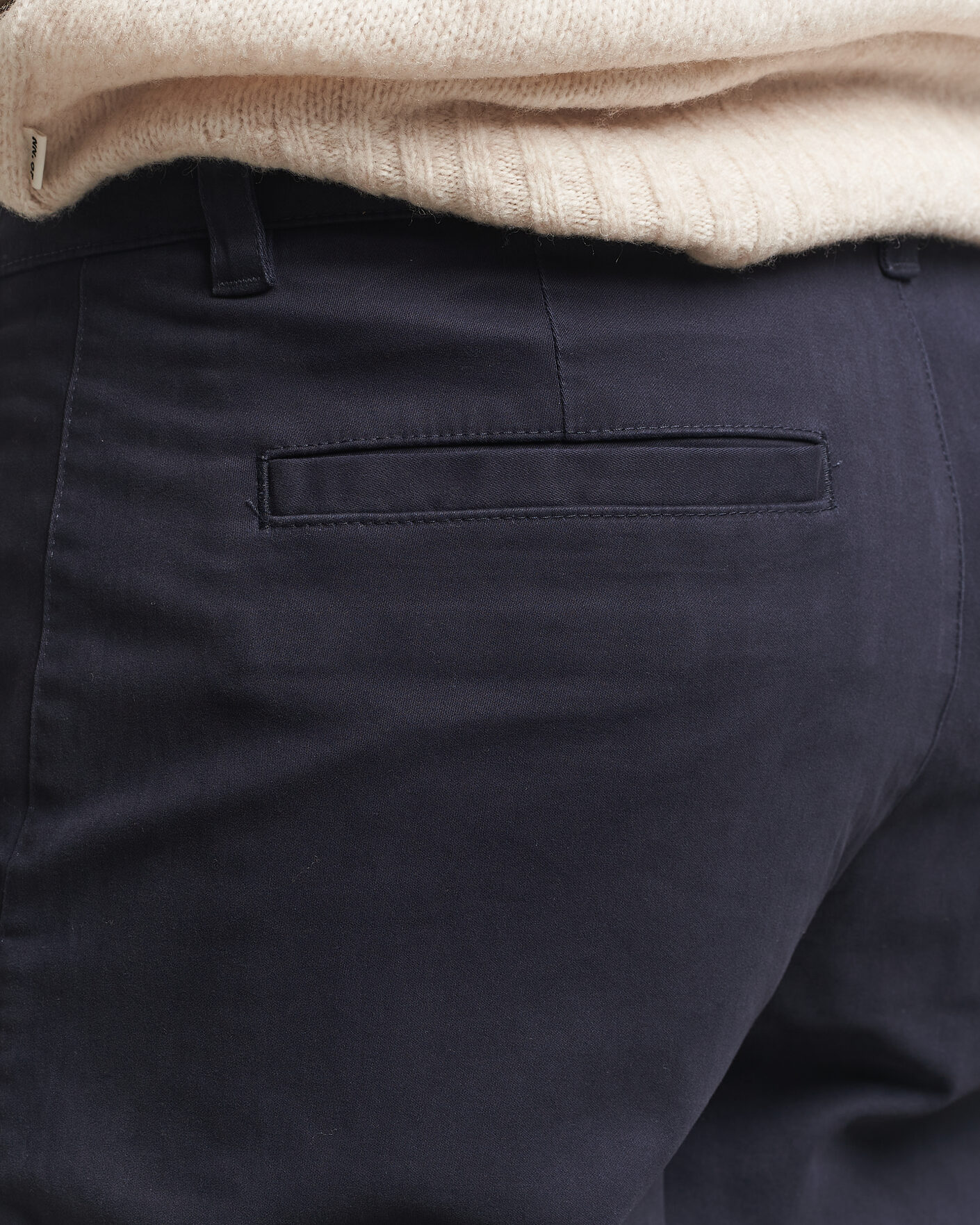 Herre | Bukser | BOSS ORANGE | Cotton Chino Dark Blue