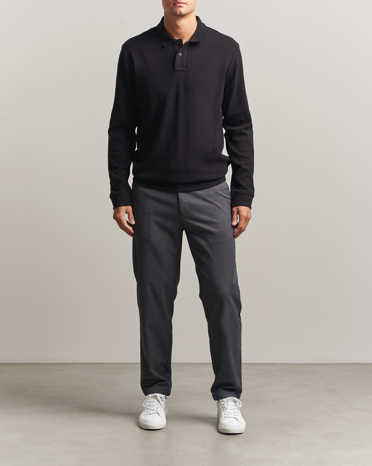 Herre | Trøjer | BOSS ORANGE | Petempesto Polo Sweater Black