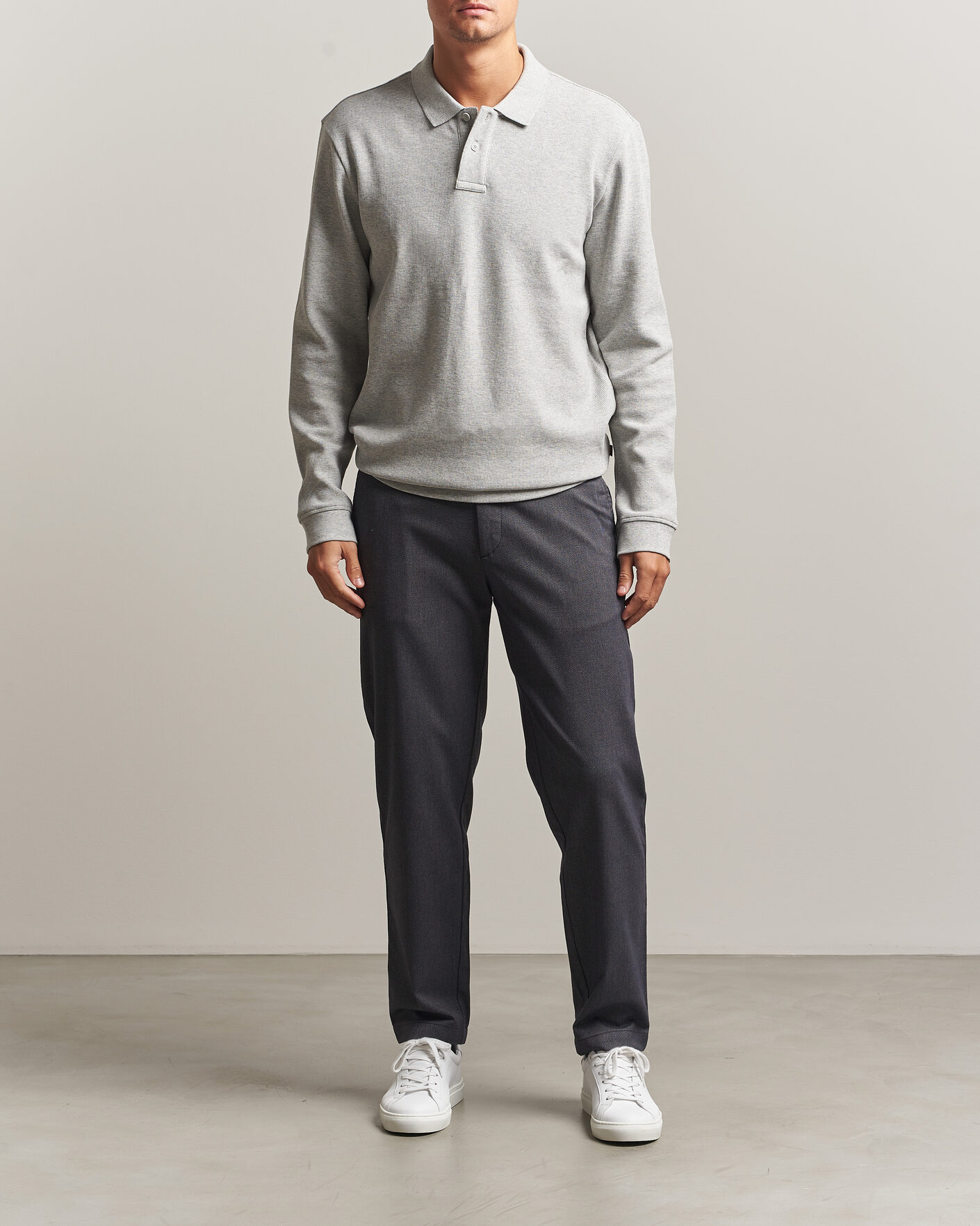 Herre | Trøjer | BOSS ORANGE | Petempesto Polo Sweater Open Grey