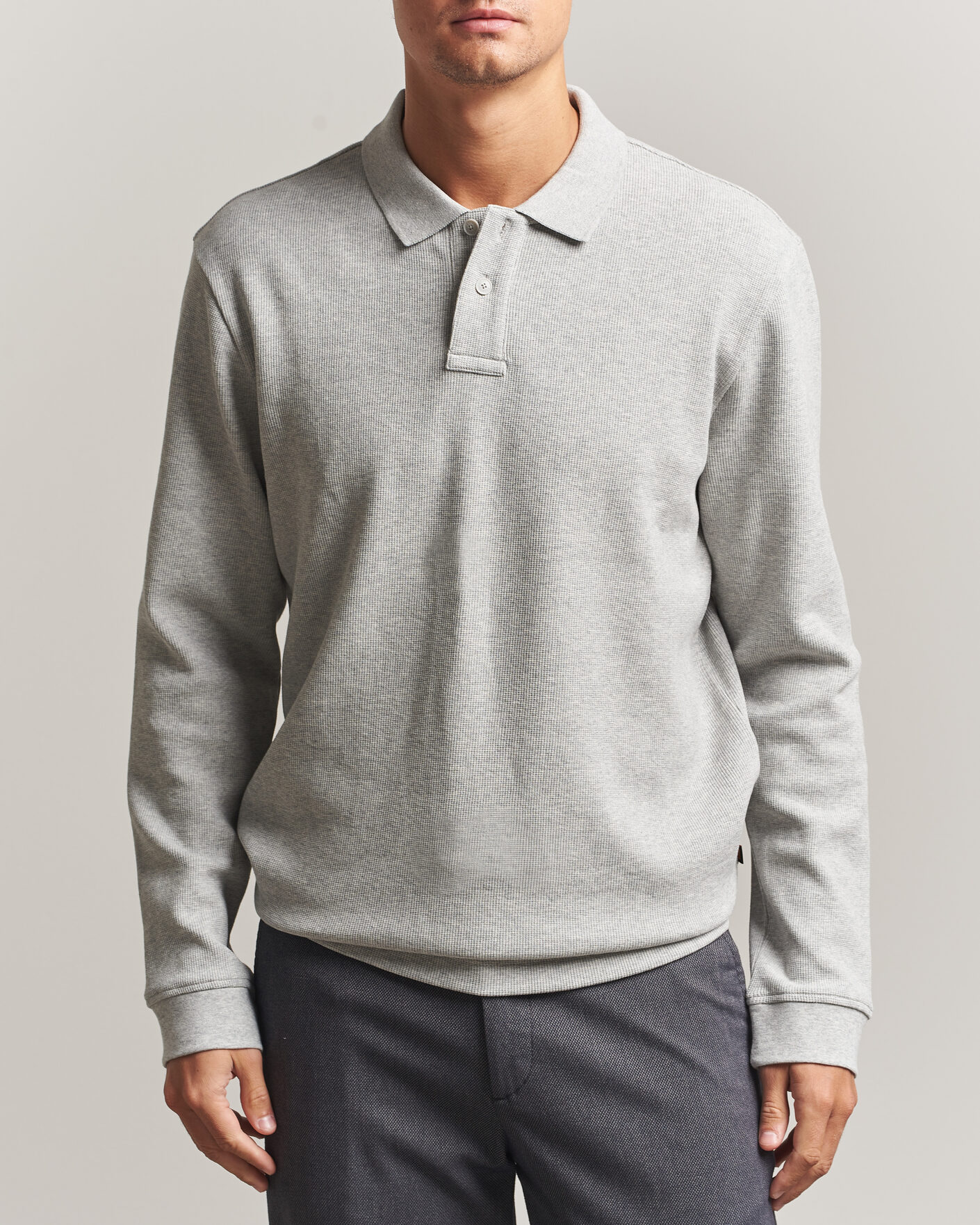 Herre | Trøjer | BOSS ORANGE | Petempesto Polo Sweater Open Grey
