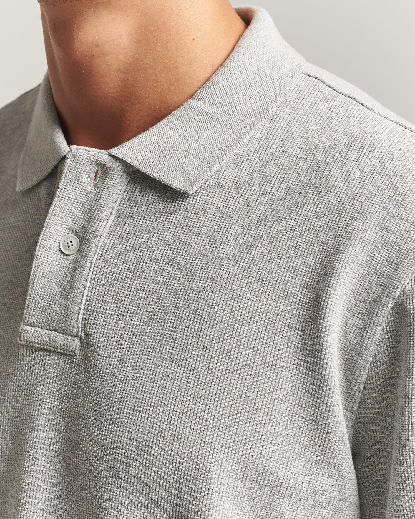 Herre | Trøjer | BOSS ORANGE | Petempesto Polo Sweater Open Grey