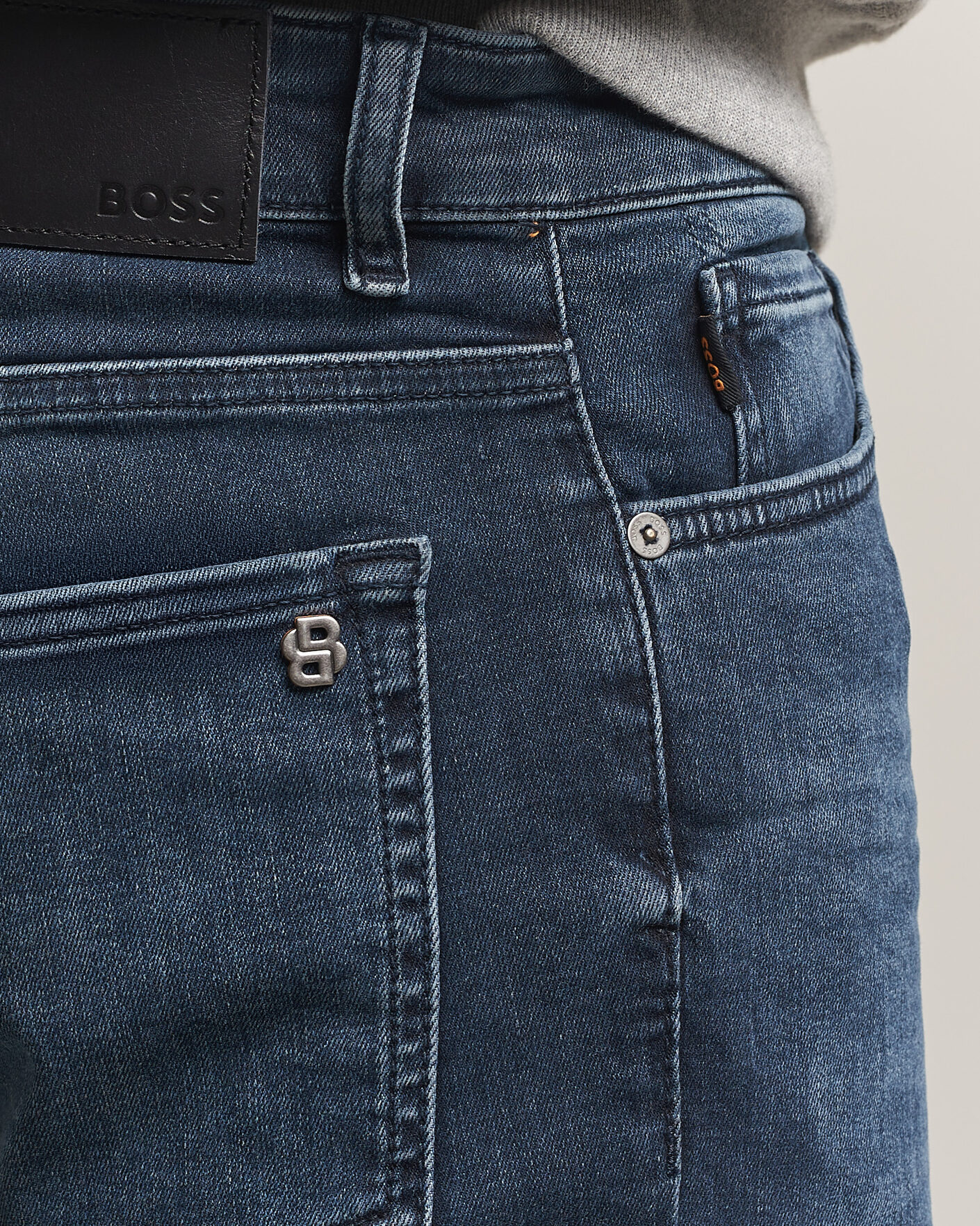 Herre | Jeans | BOSS ORANGE | Re.Maine Regular Fit Jeans Navy