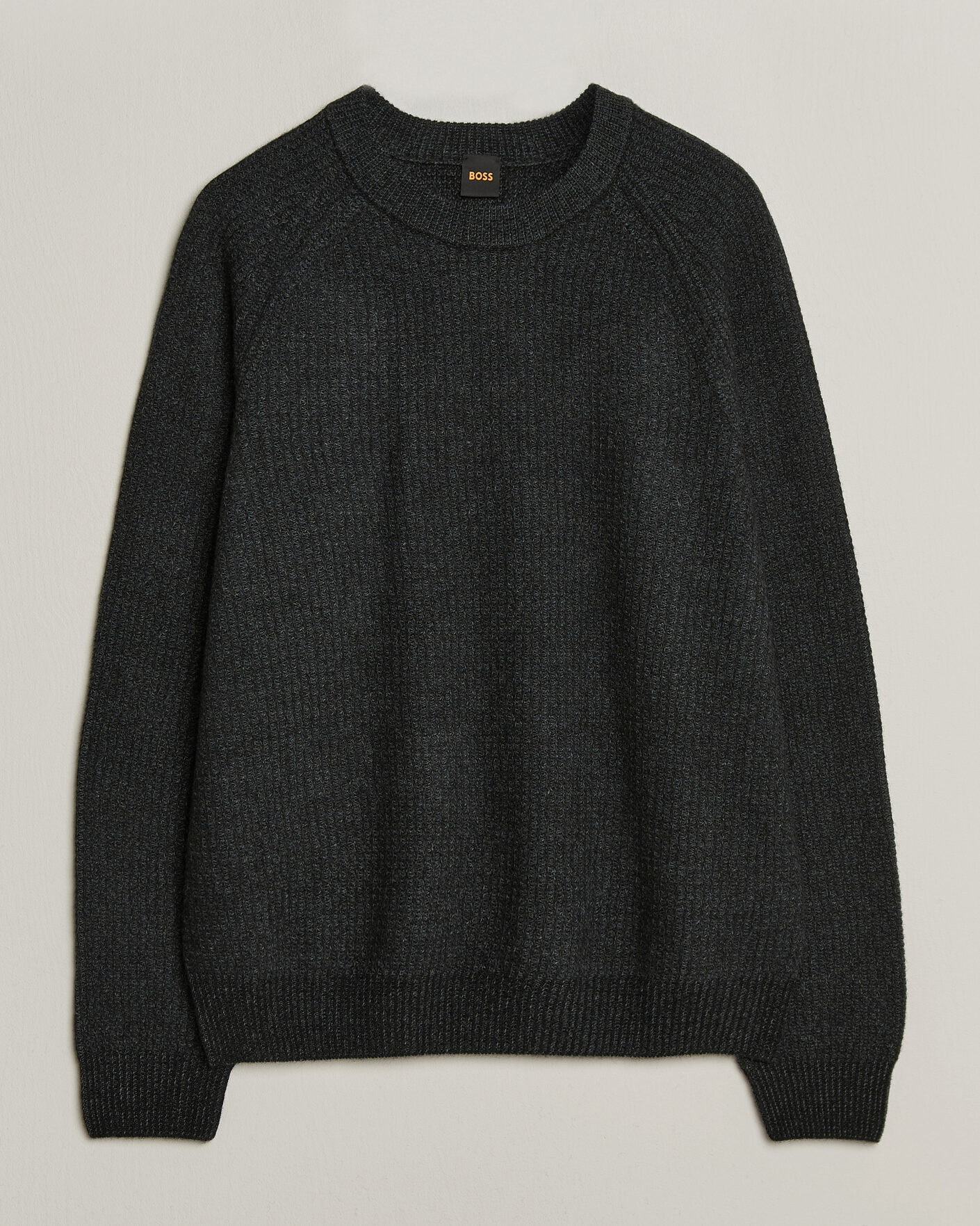 Herre | Trøjer | BOSS ORANGE | Kepler Wool Knitted Sweater Black