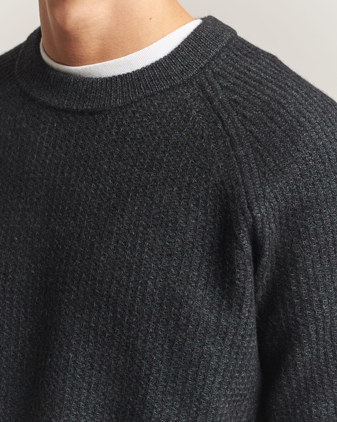 Herre | Trøjer | BOSS ORANGE | Kepler Wool Knitted Sweater Black