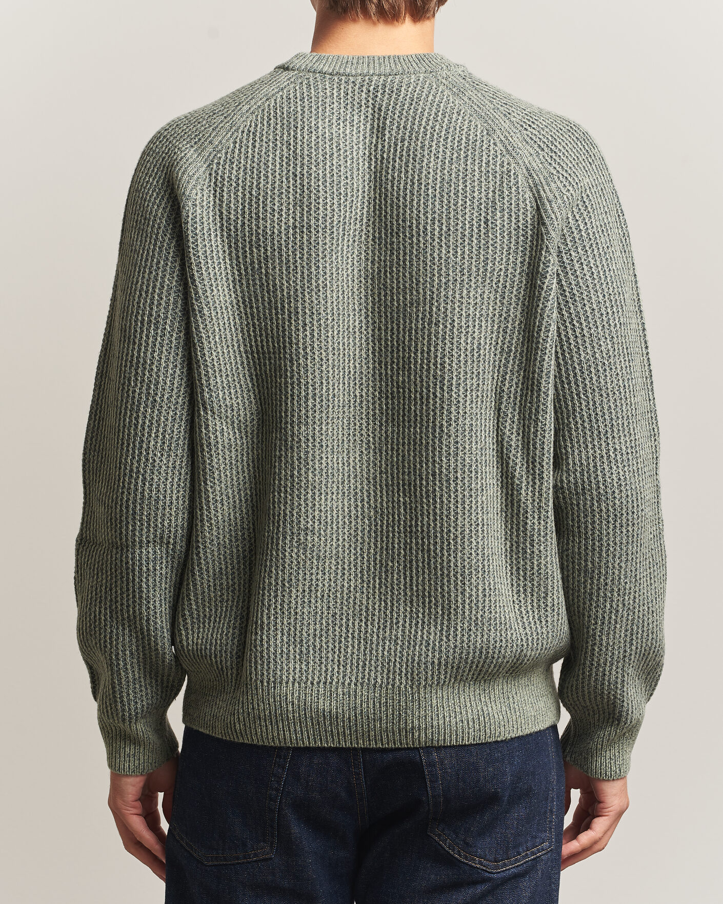 Herre | Trøjer | BOSS ORANGE | Kepler Wool Knitted Sweater Open Green
