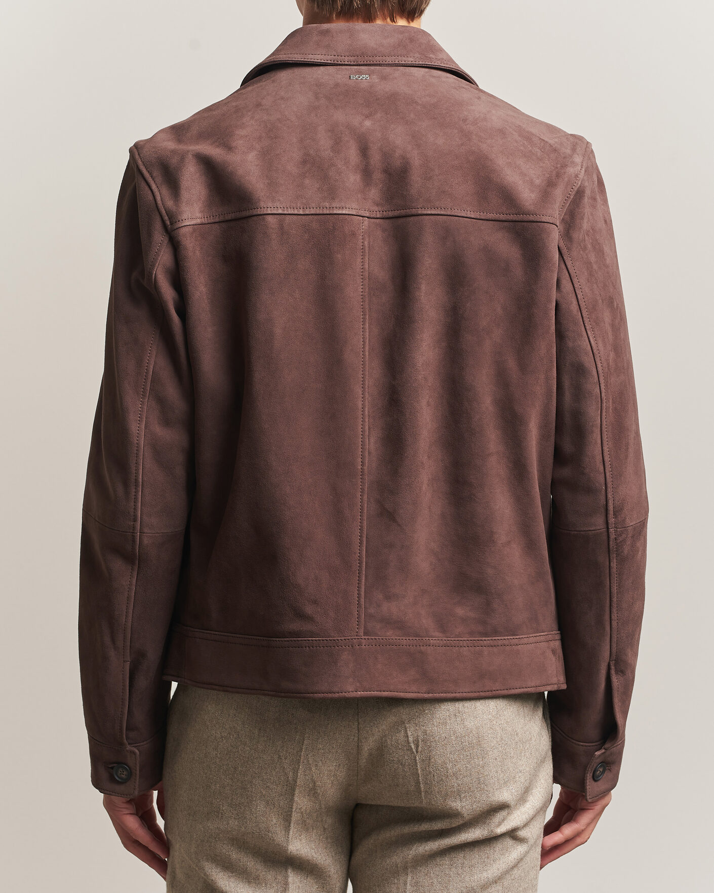 Herre | Jakker | BOSS BLACK | Malbano Suede Jacket Dark Brown