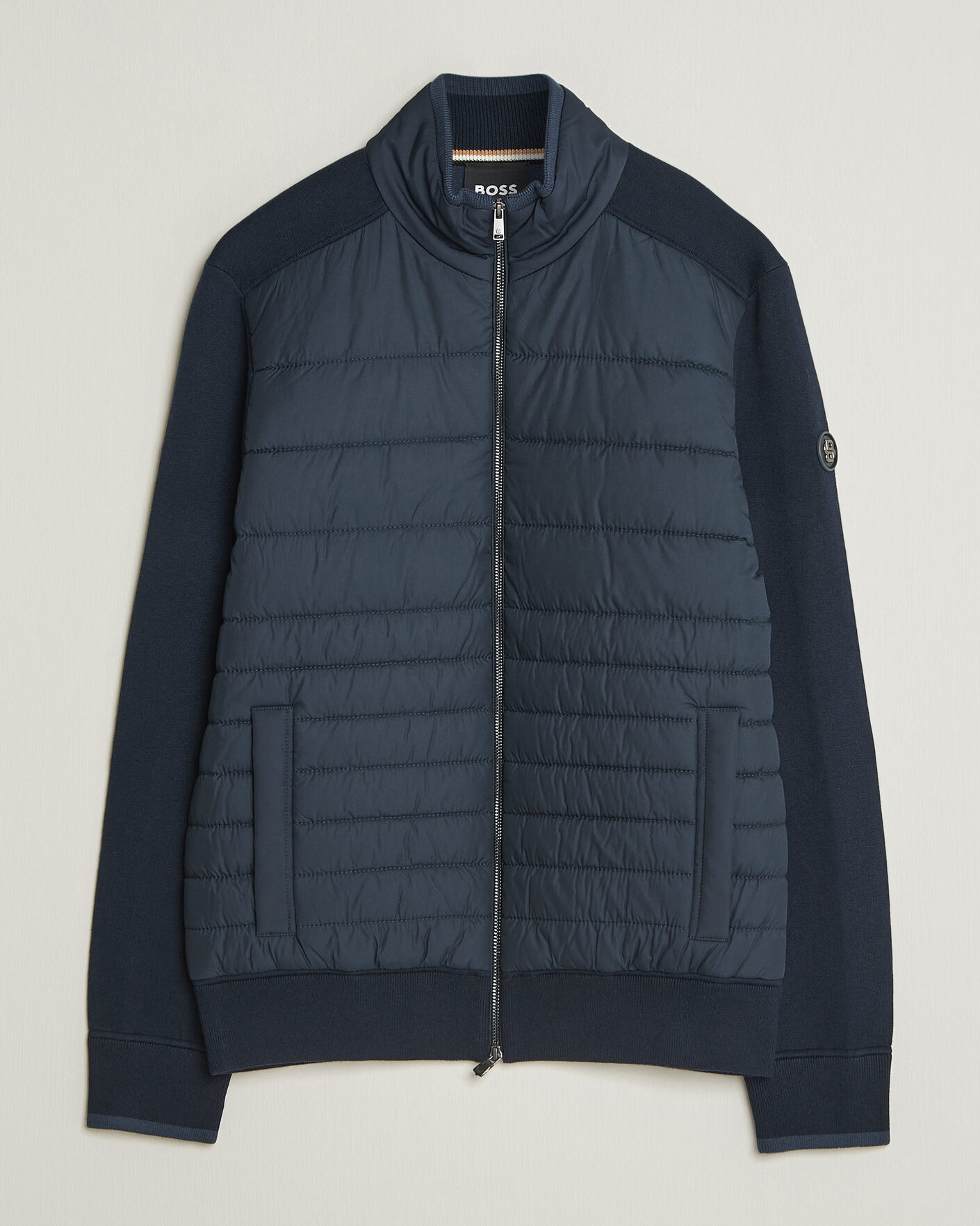Herre | Jakker | BOSS BLACK | Facente Hybrid Jacket Dark Blue