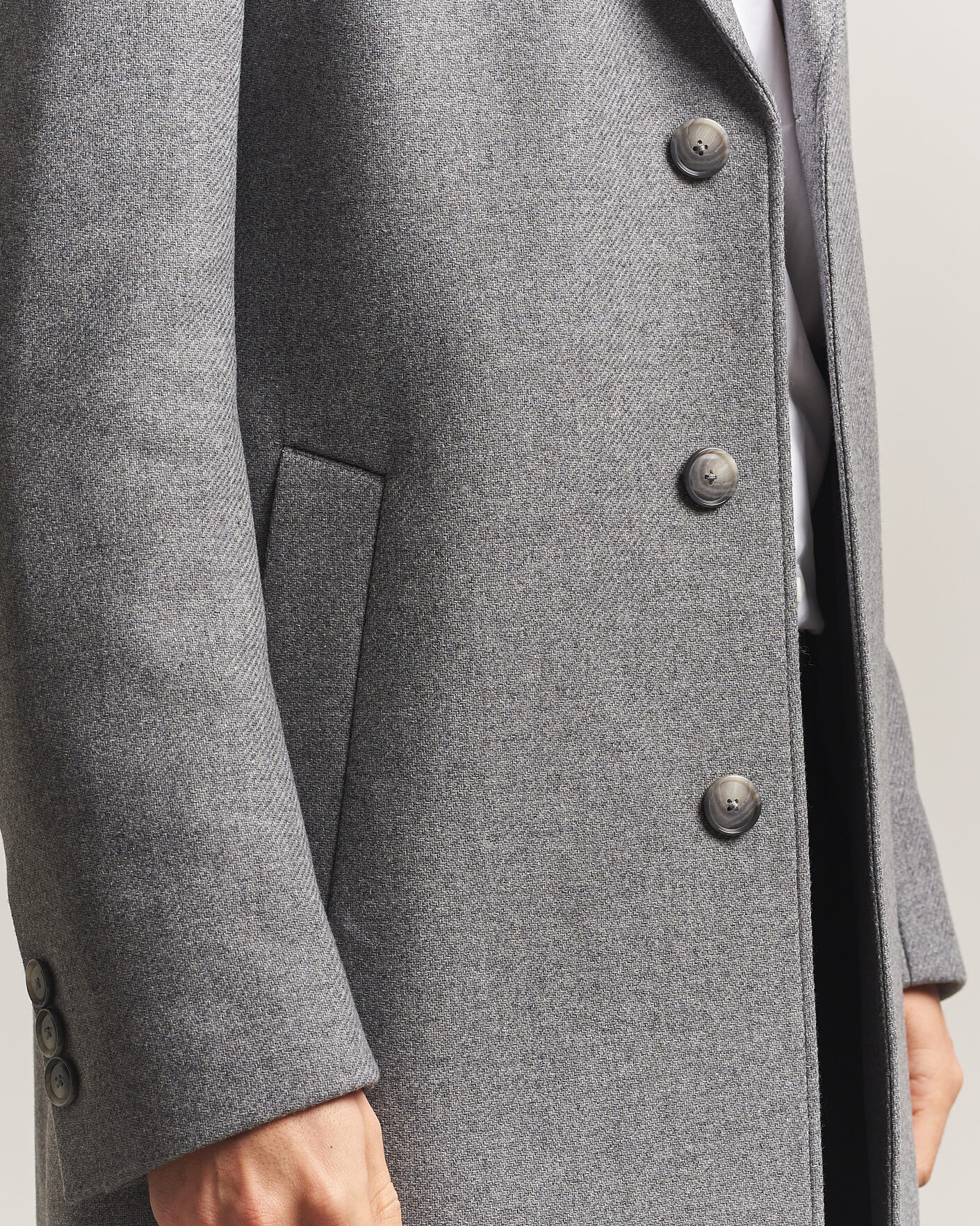 Herre | Jakker | BOSS BLACK | Hyde Wool Coat Medium Grey