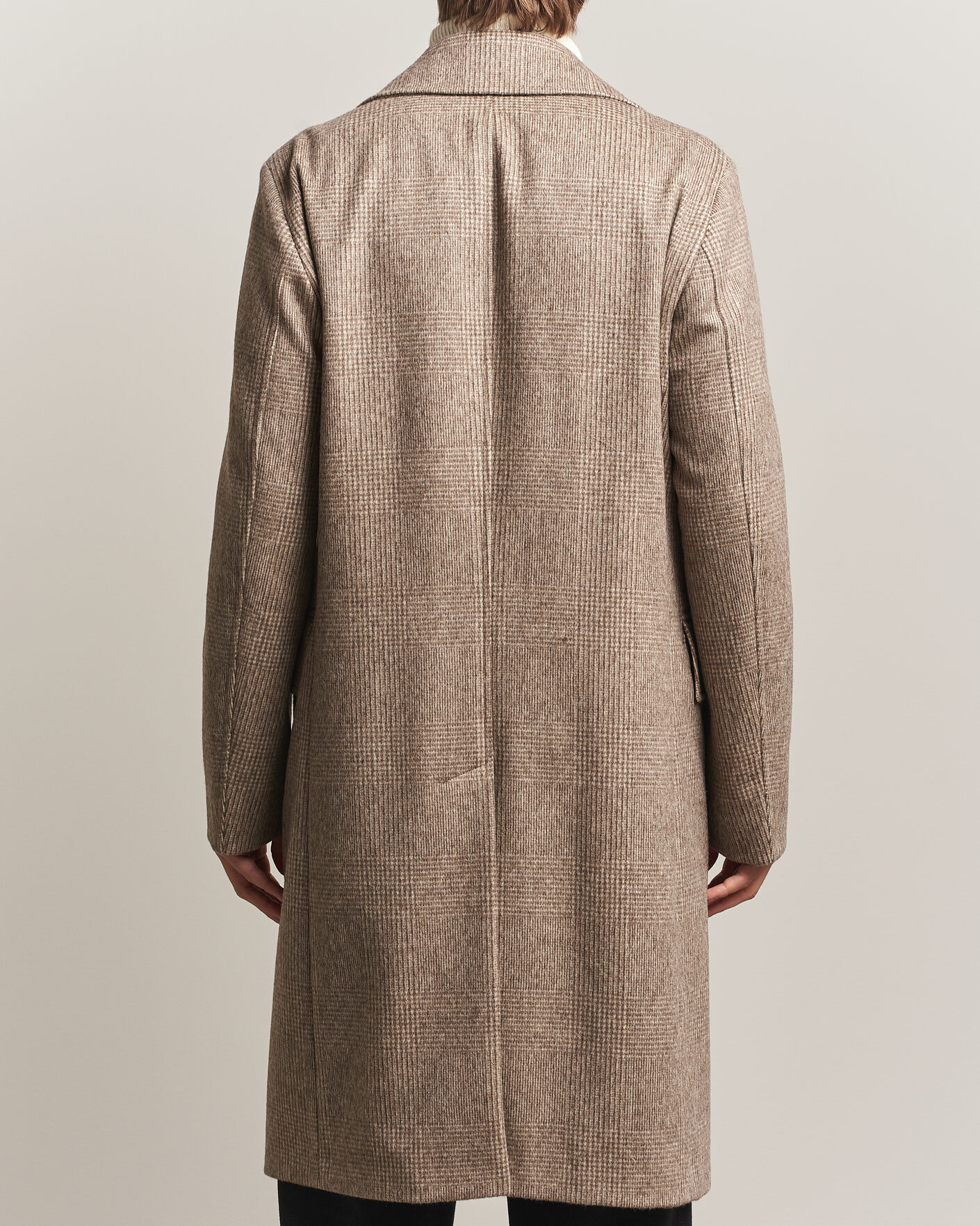 Herre | Jakker | BOSS BLACK | Jared Wool Double Breasted Coat Open Brown
