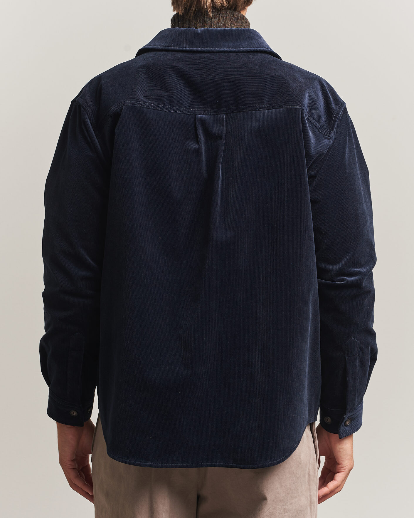 Herre | Skjorter | BOSS BLACK | Carper Corduroy Overshirt Dark Blue
