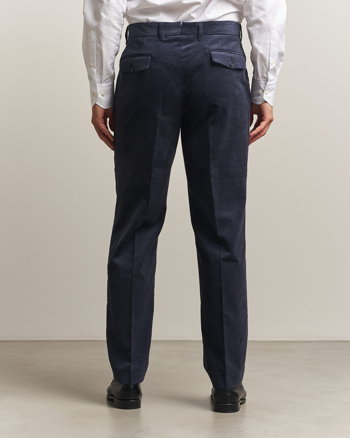 Herre | Bukser | BOSS BLACK | Perino Corduroy Suit Trousers Open Blue