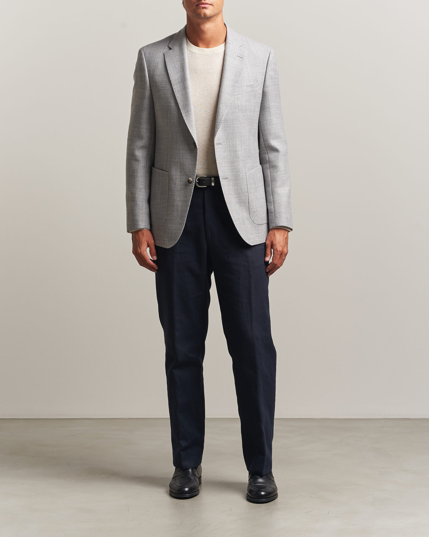 Herre | Blazere & jakker | BOSS BLACK | Hutson Wool Patch Pocket Blazer Light Grey