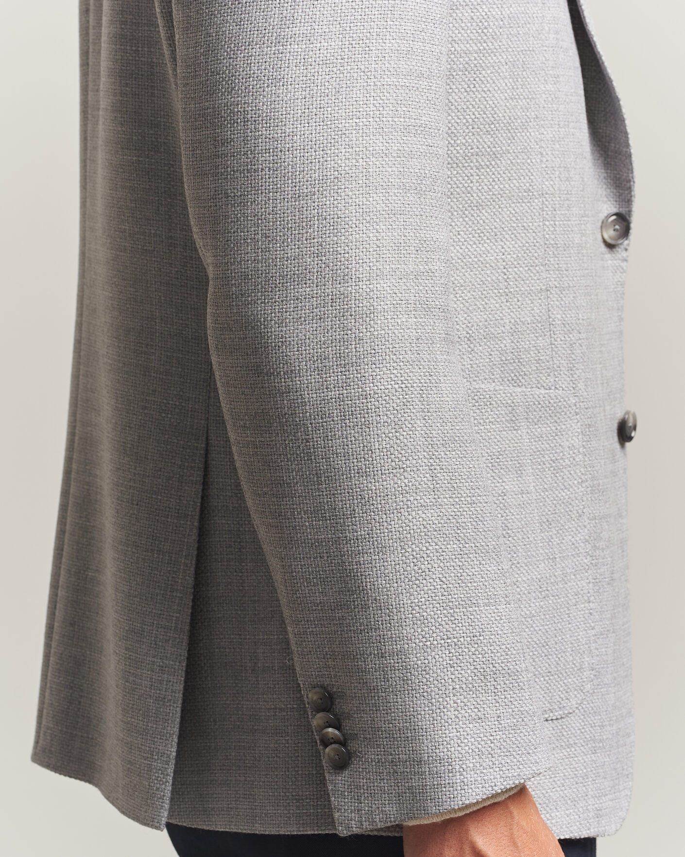 Herre | Blazere & jakker | BOSS BLACK | Hutson Wool Patch Pocket Blazer Light Grey