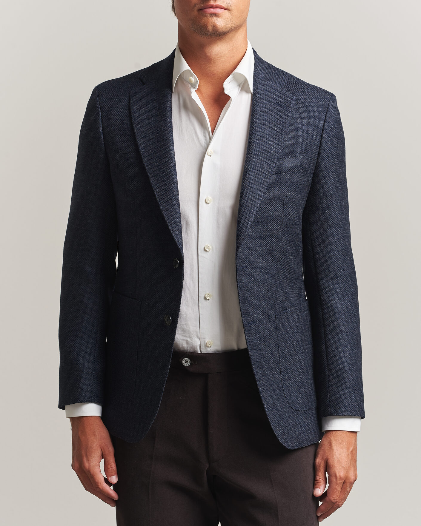 Herre | Blazere & jakker | BOSS BLACK | Hutson Wool Patch Pocket Blazer Dark Blue