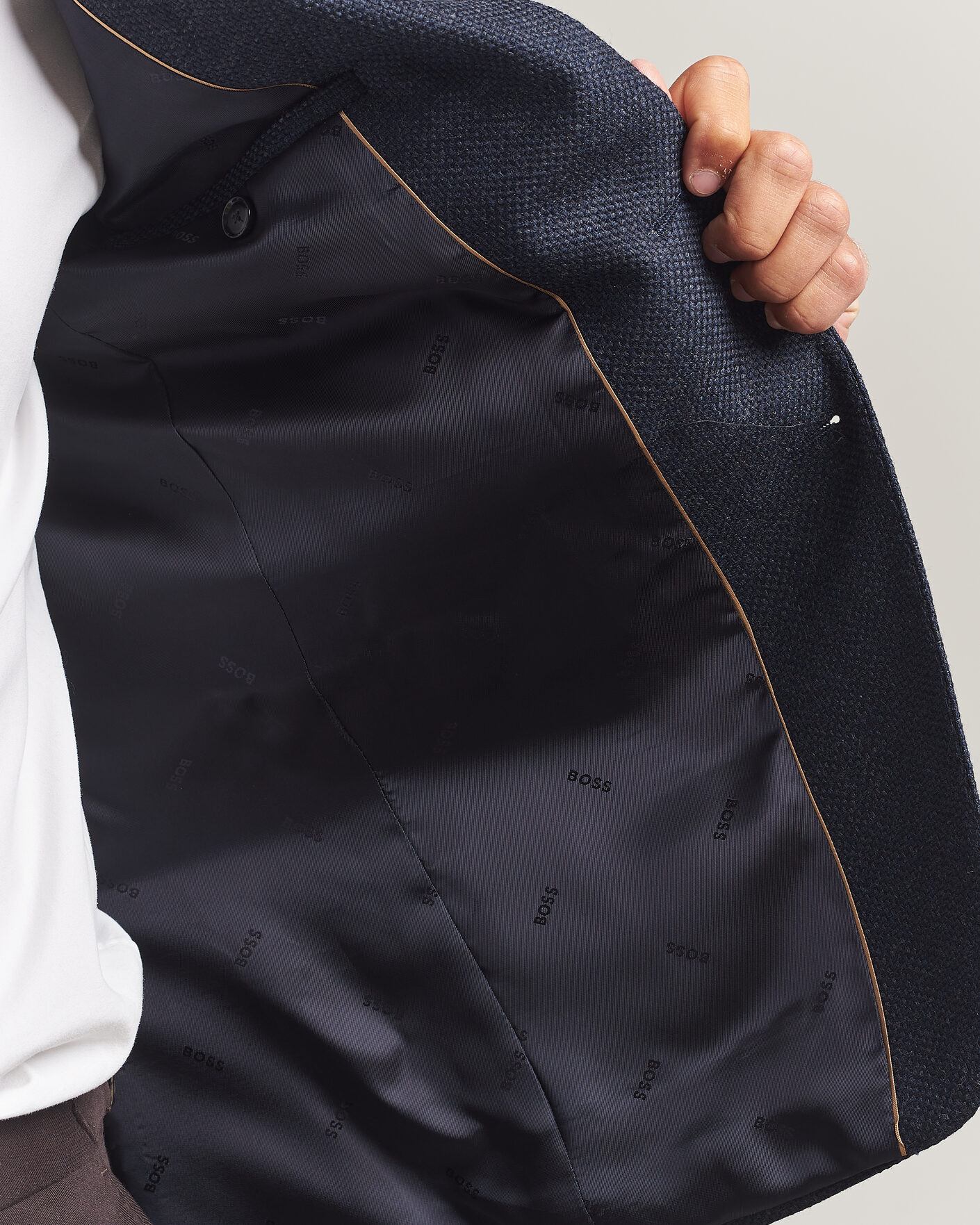 Herre | Blazere & jakker | BOSS BLACK | Hutson Wool Patch Pocket Blazer Dark Blue