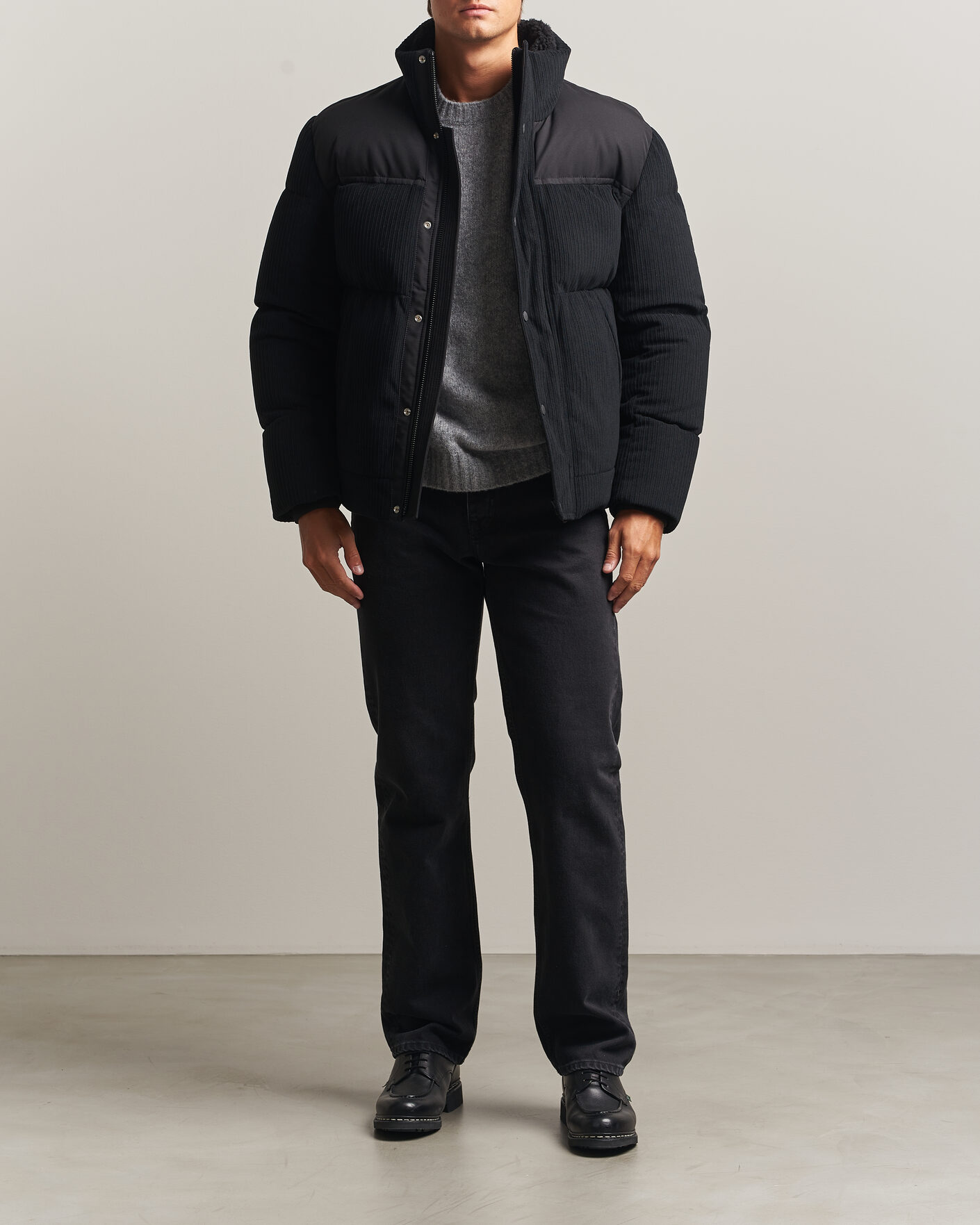 Herre | Jakker | BOSS ORANGE | Ocord Corduroy Jacket Black