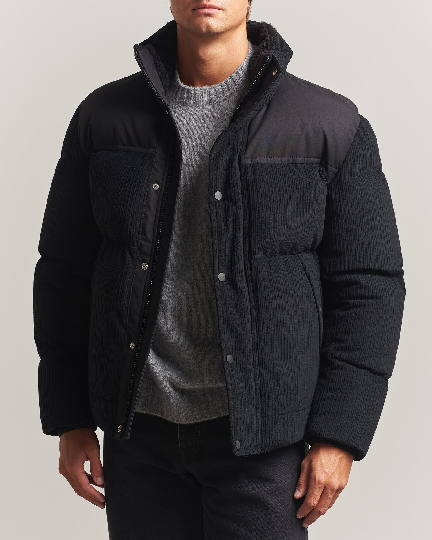 Herre | Jakker | BOSS ORANGE | Ocord Corduroy Jacket Black