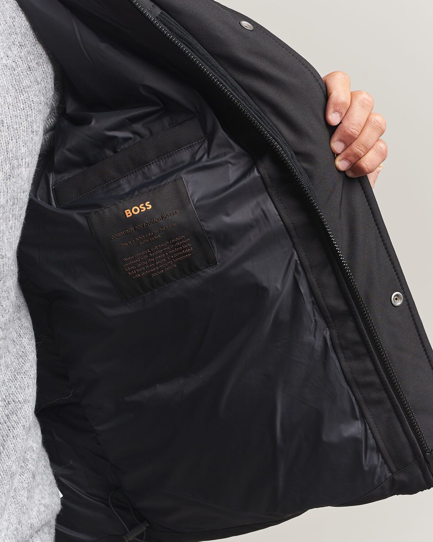 Herre | Jakker | BOSS ORANGE | Ocord Corduroy Jacket Black