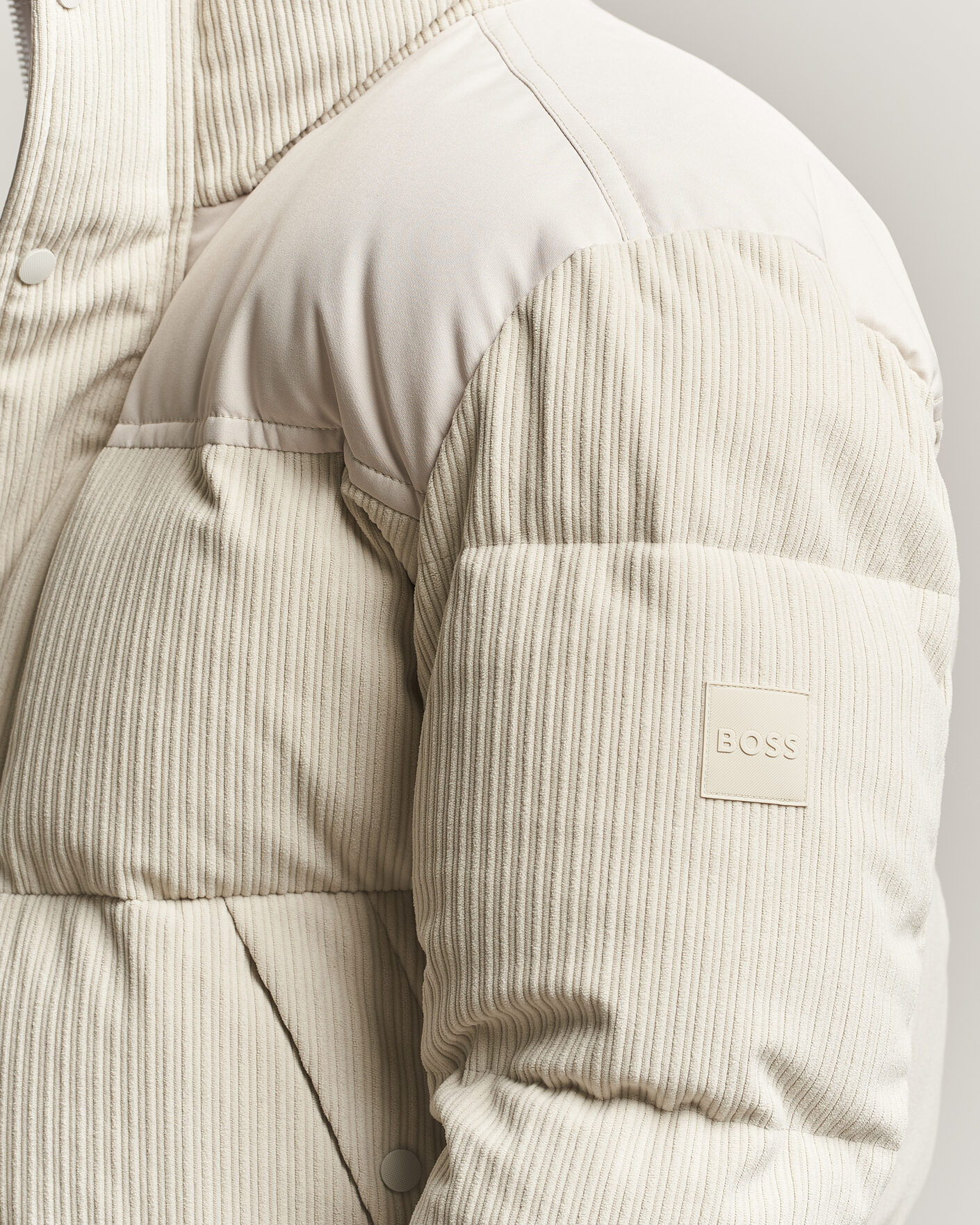 Herre | Jakker | BOSS ORANGE | Ocord Corduroy Jacket Light Beige