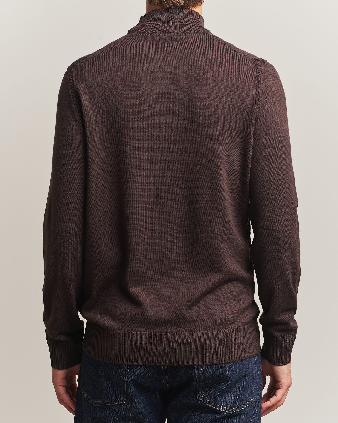 Herre | Trøjer | BOSS ORANGE | Avac Knitted Turtleneck Dark Brown
