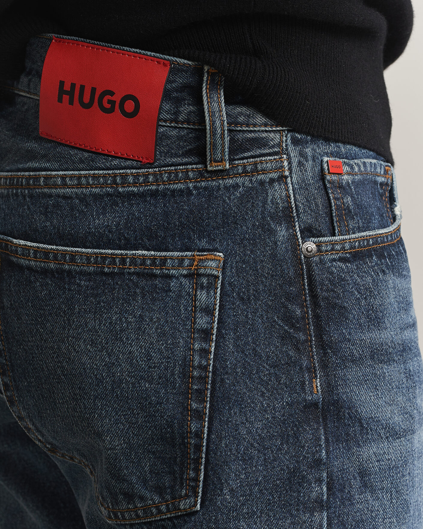 Herre | Jeans | HUGO | 840 Regular Fit Jeans Navy