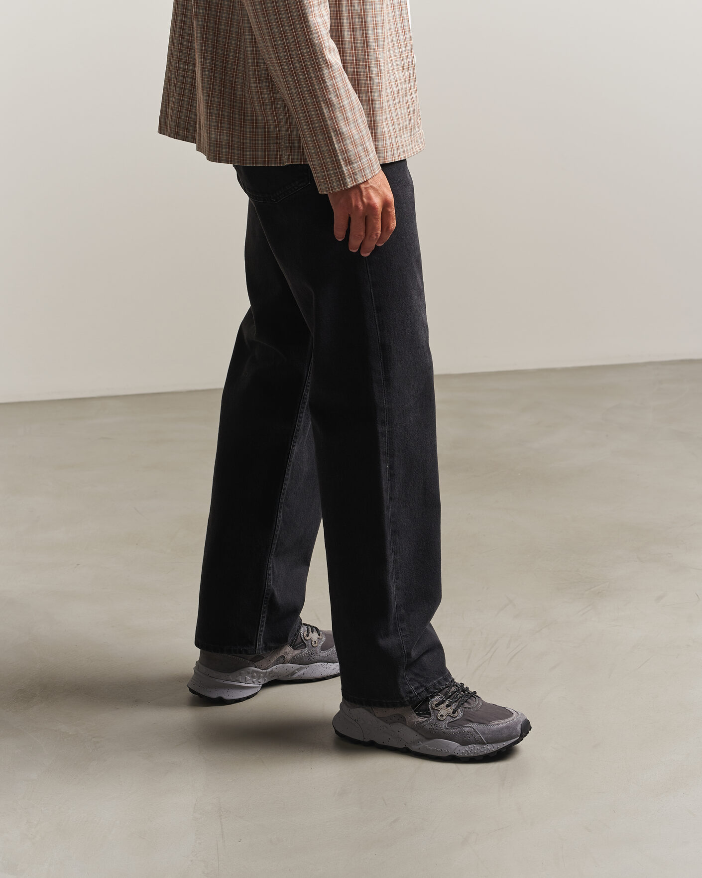 Herre | Sneakers | Flower Mountain | Yamano 3 Mid Suede/Sherling Sneaker Grey