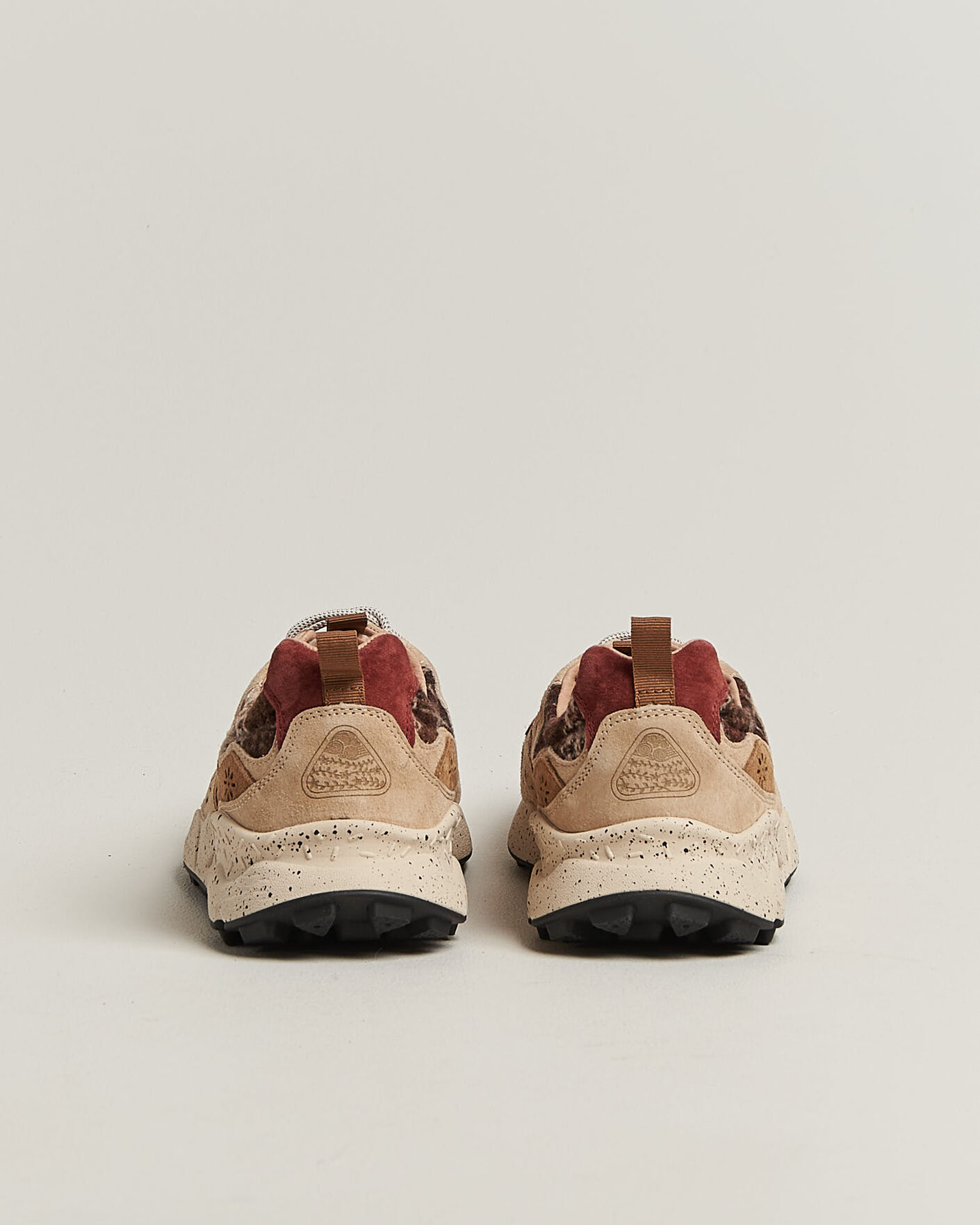 Herre | Sneakers | Flower Mountain | Yamano 3 Suede/Wool Check Sneaker Brown