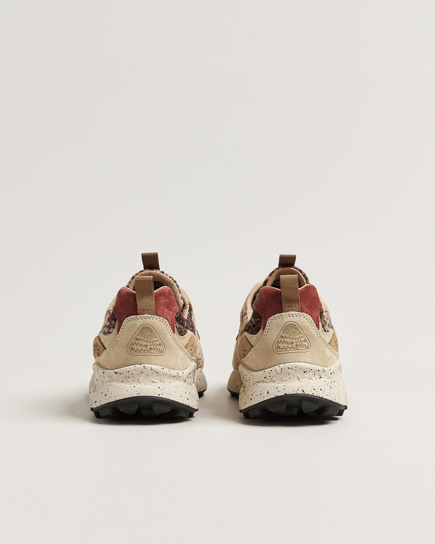 Herre | Sneakers | Flower Mountain | Yamano 3 Suede/Wool Check Sneaker Brown