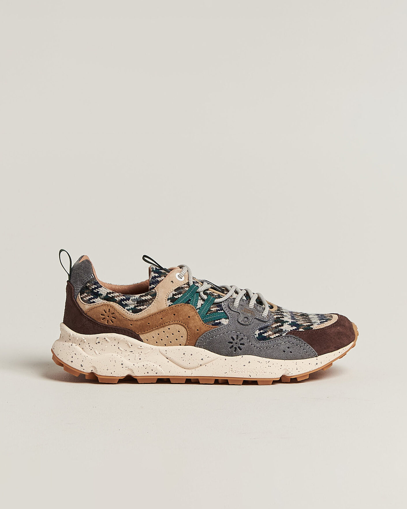 Herre | Sneakers | Flower Mountain | Yamano 3 Suede/Houndstooth Sneaker Multi
