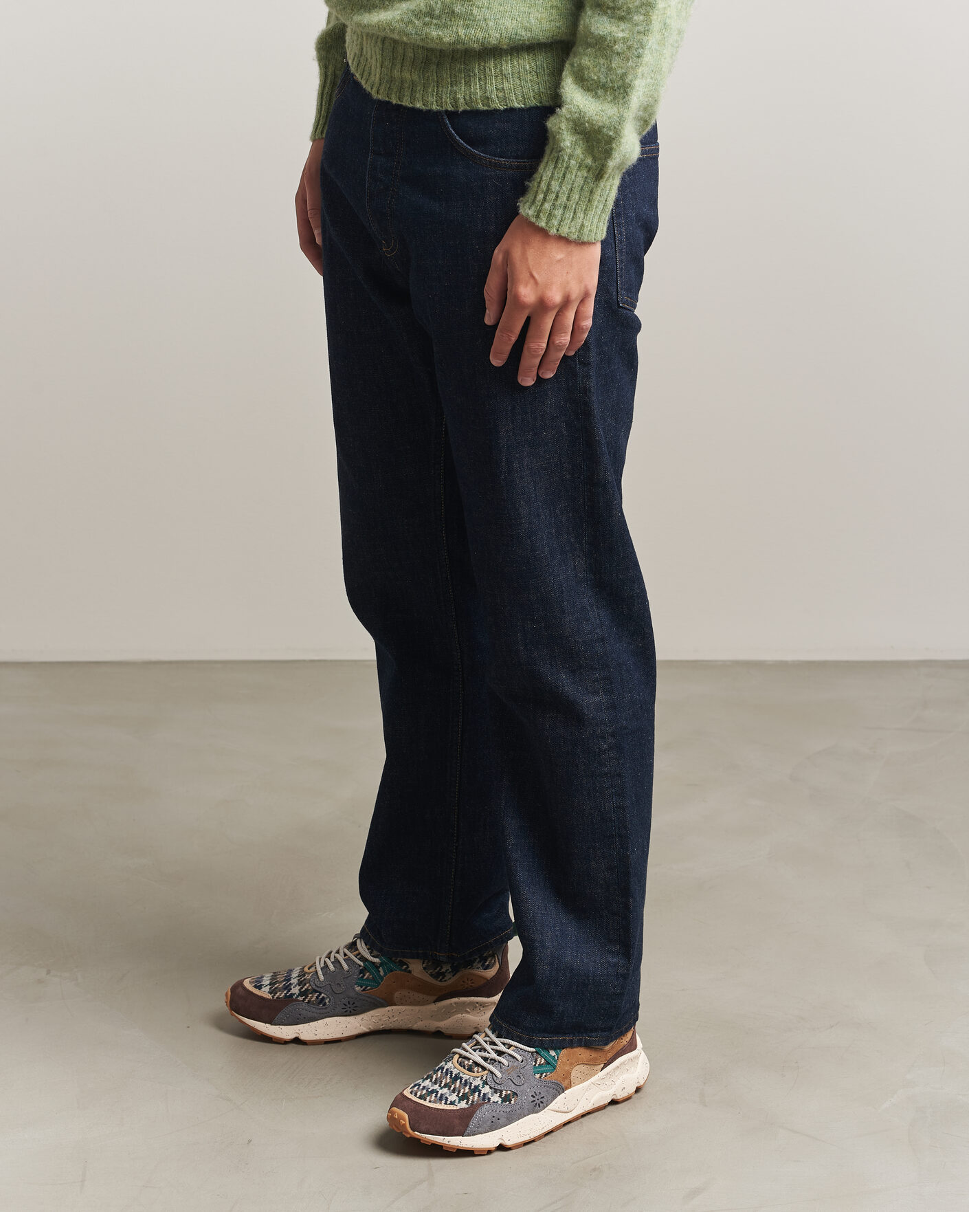 Herre | Sneakers | Flower Mountain | Yamano 3 Suede/Houndstooth Sneaker Multi