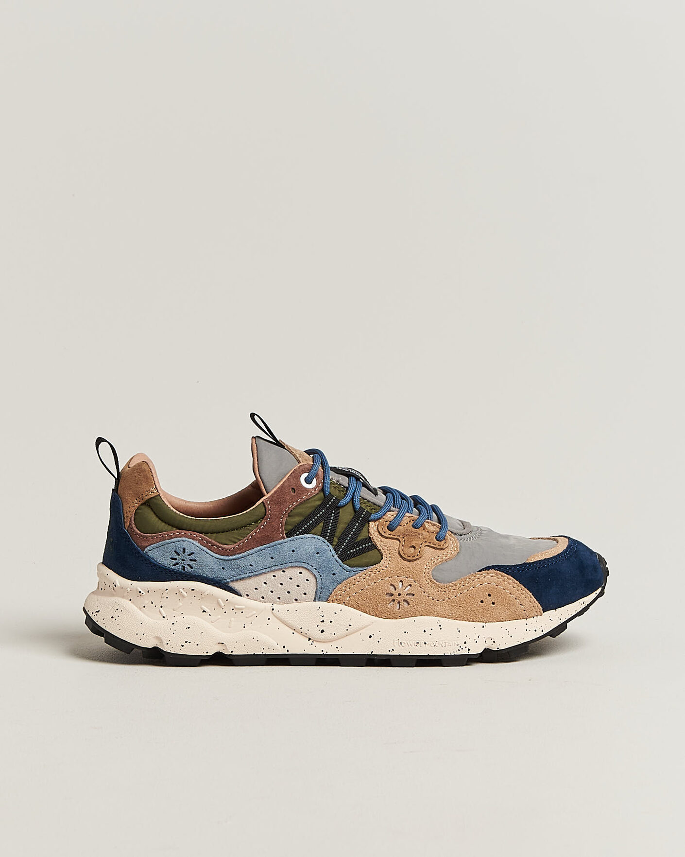 Herre | Sneakers | Flower Mountain | Yamano 3 Suede/Nylon Sneaker Navy/Light Brown