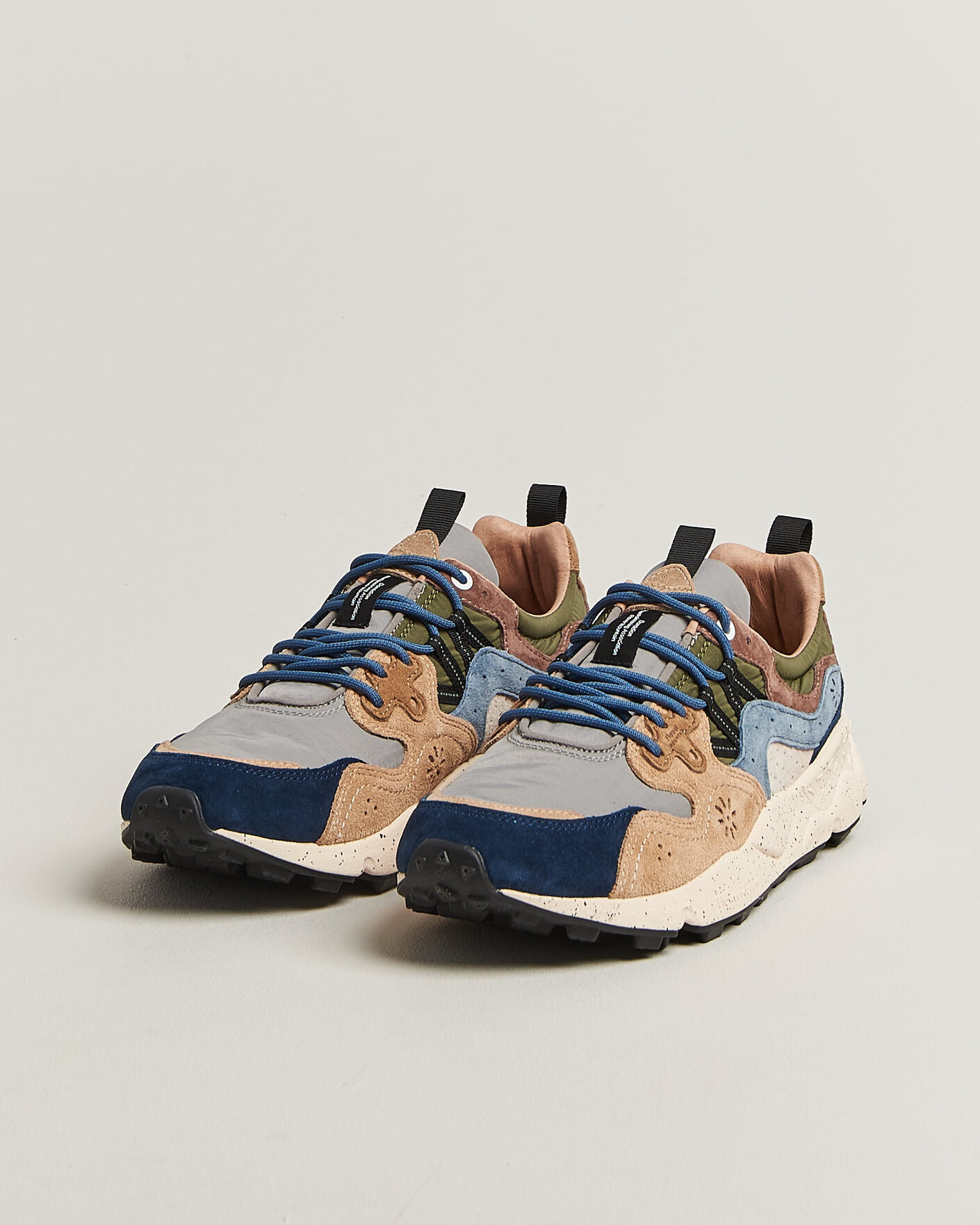 Herre | Sneakers | Flower Mountain | Yamano 3 Suede/Nylon Sneaker Navy/Light Brown
